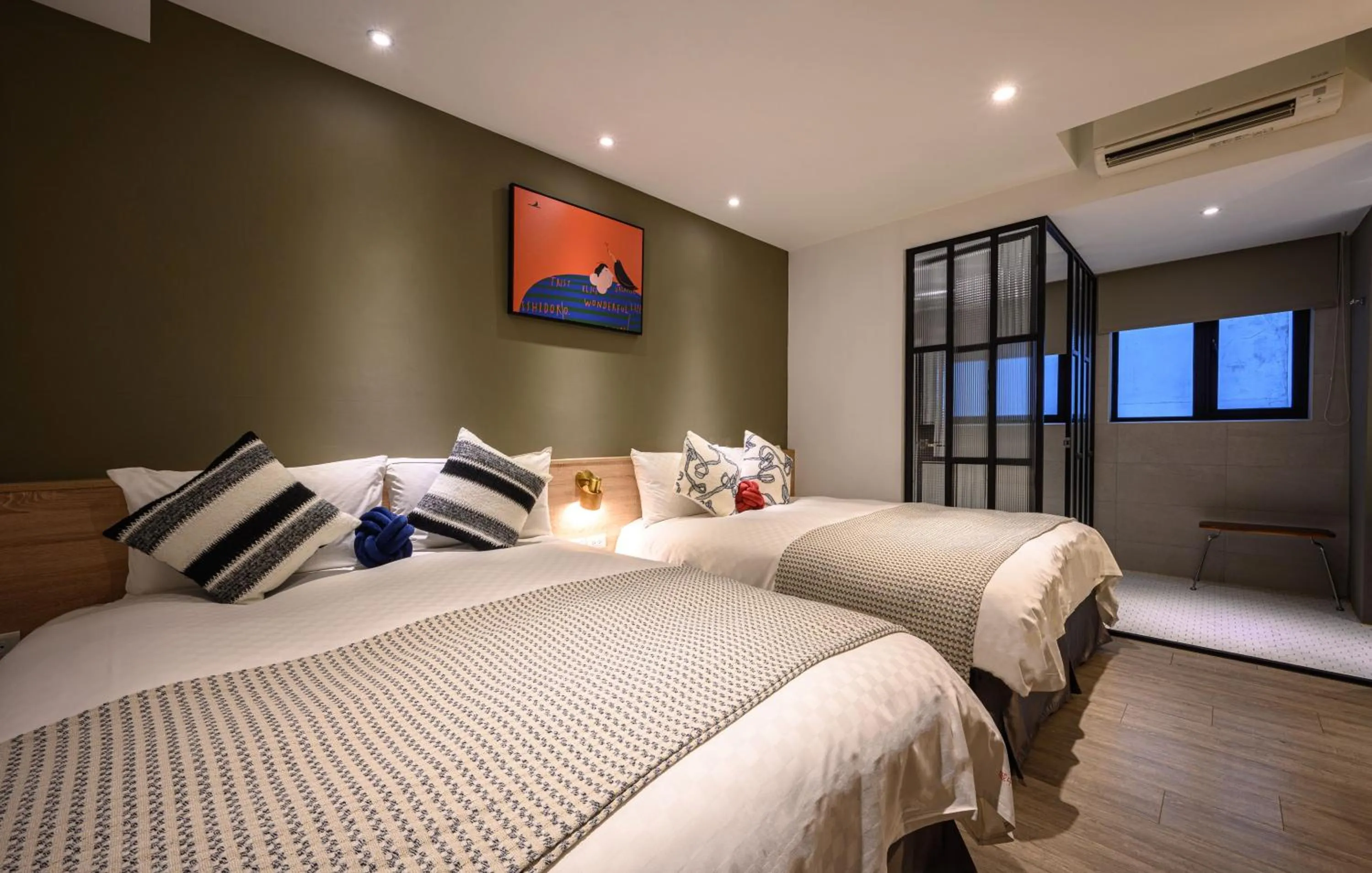 Bed in Hotel East Taichung