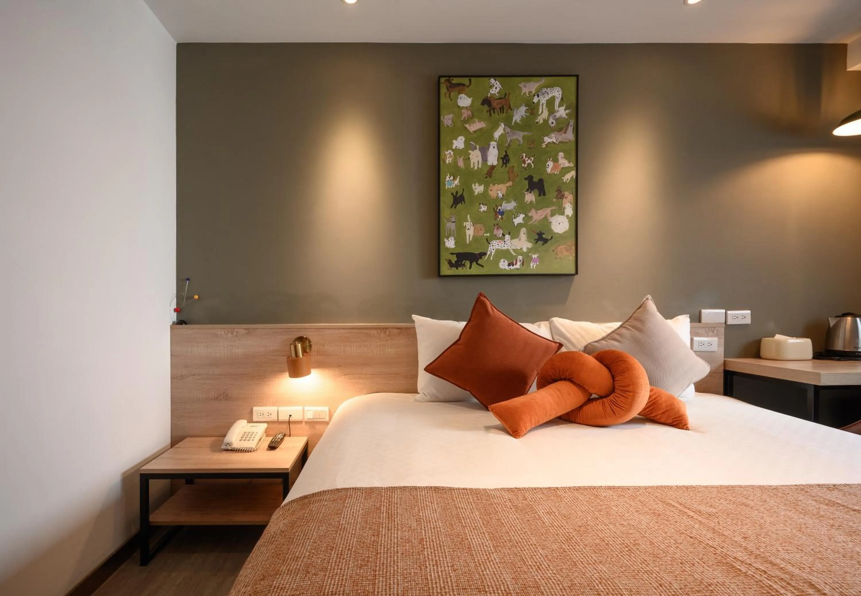 Bed in Hotel East Taichung