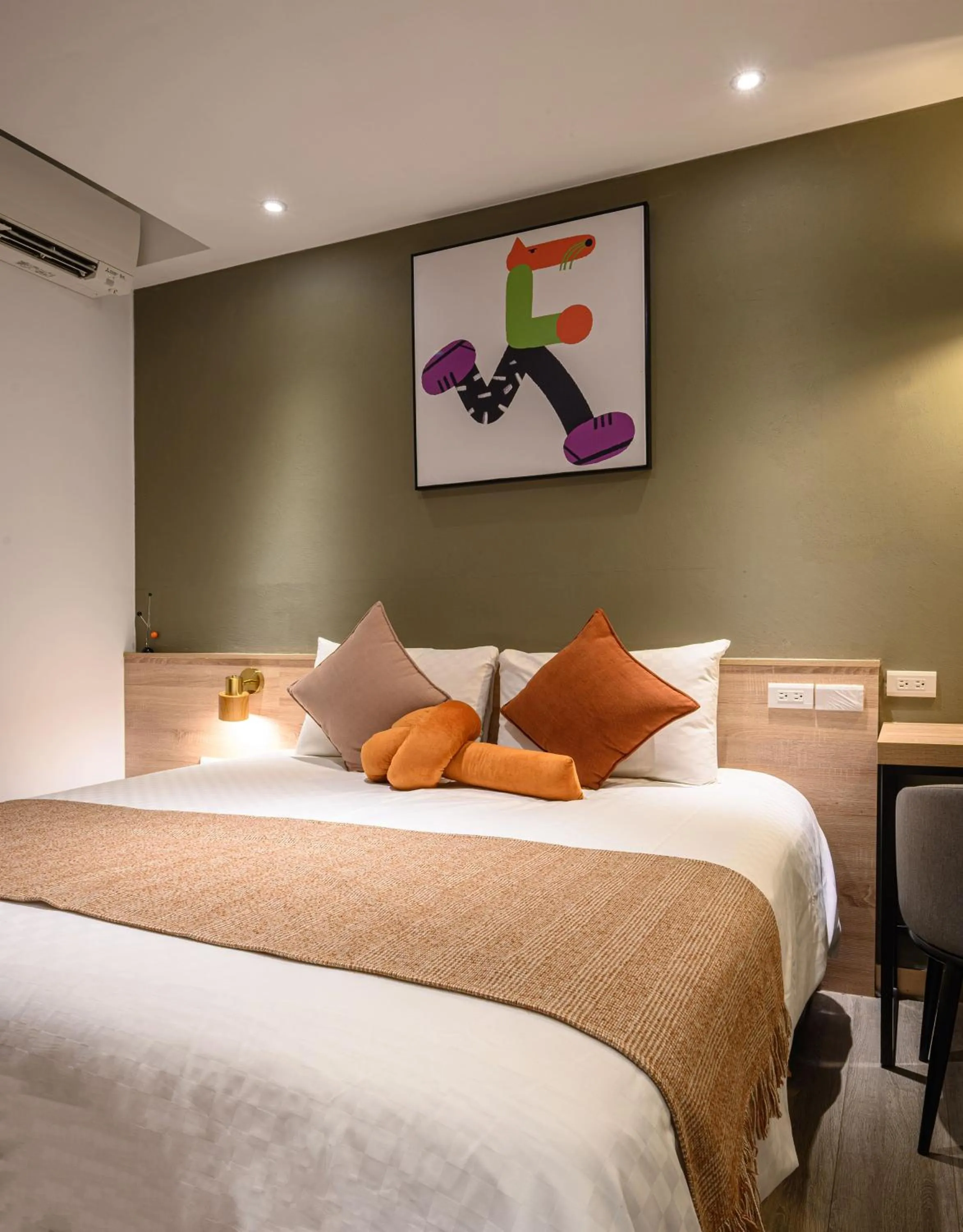 Bed in Hotel East Taichung