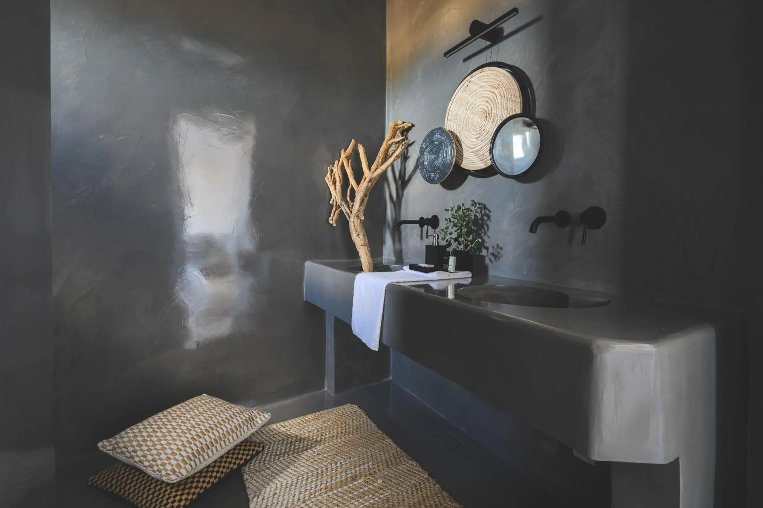 Bathroom in Santolia Art Suites