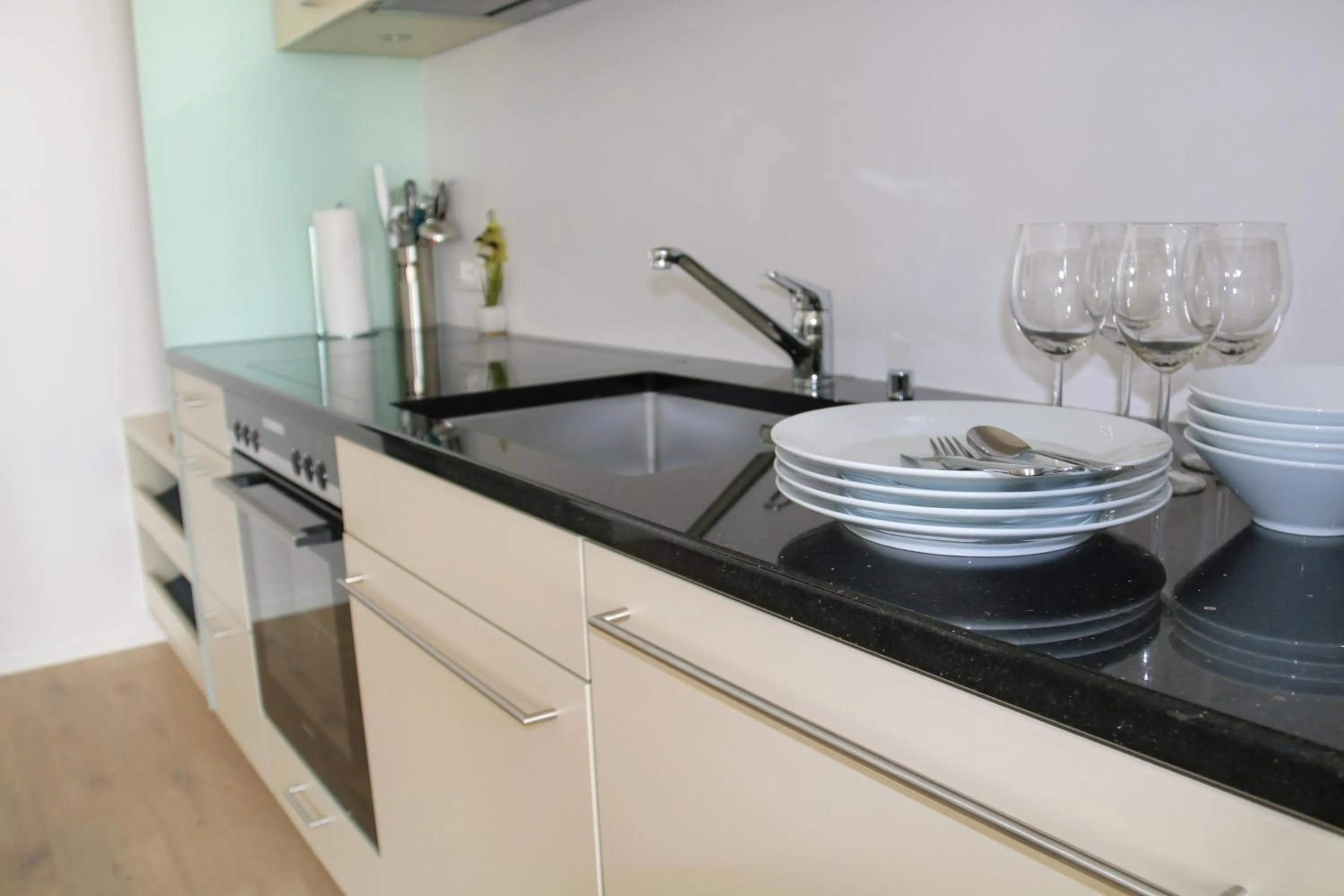 Kitchen or kitchenette in Hotel Sonne Interlaken-Matten