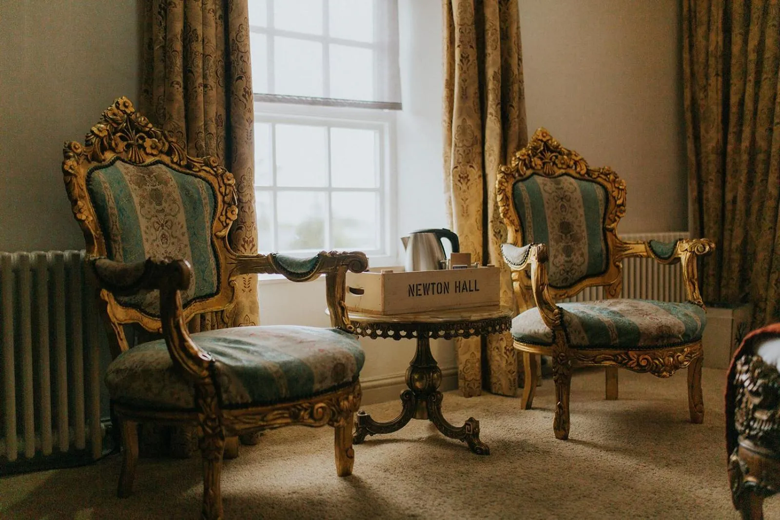 Seating area in Newton Hall