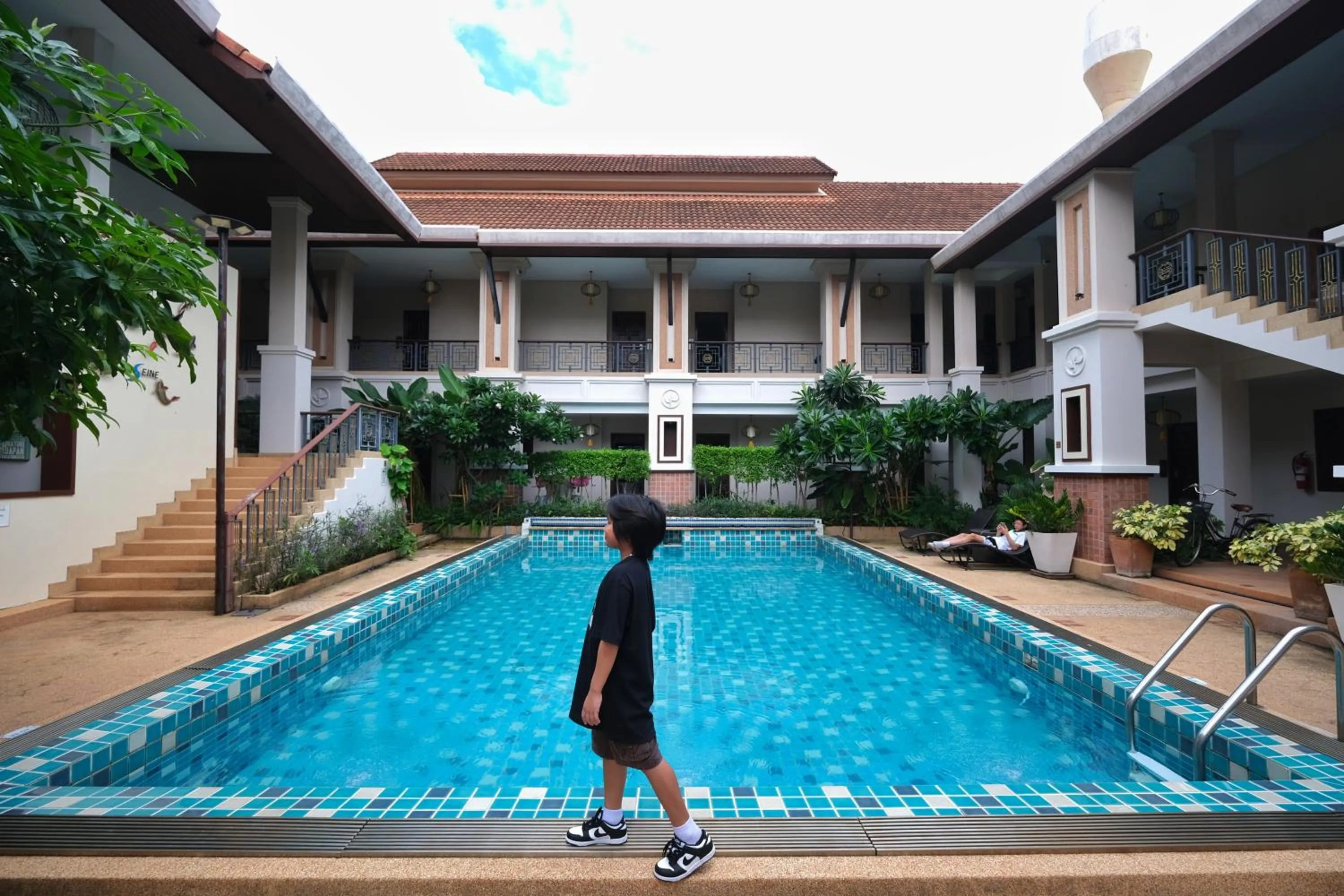 Swimming pool in La Seine City Resort, Chiang Mai