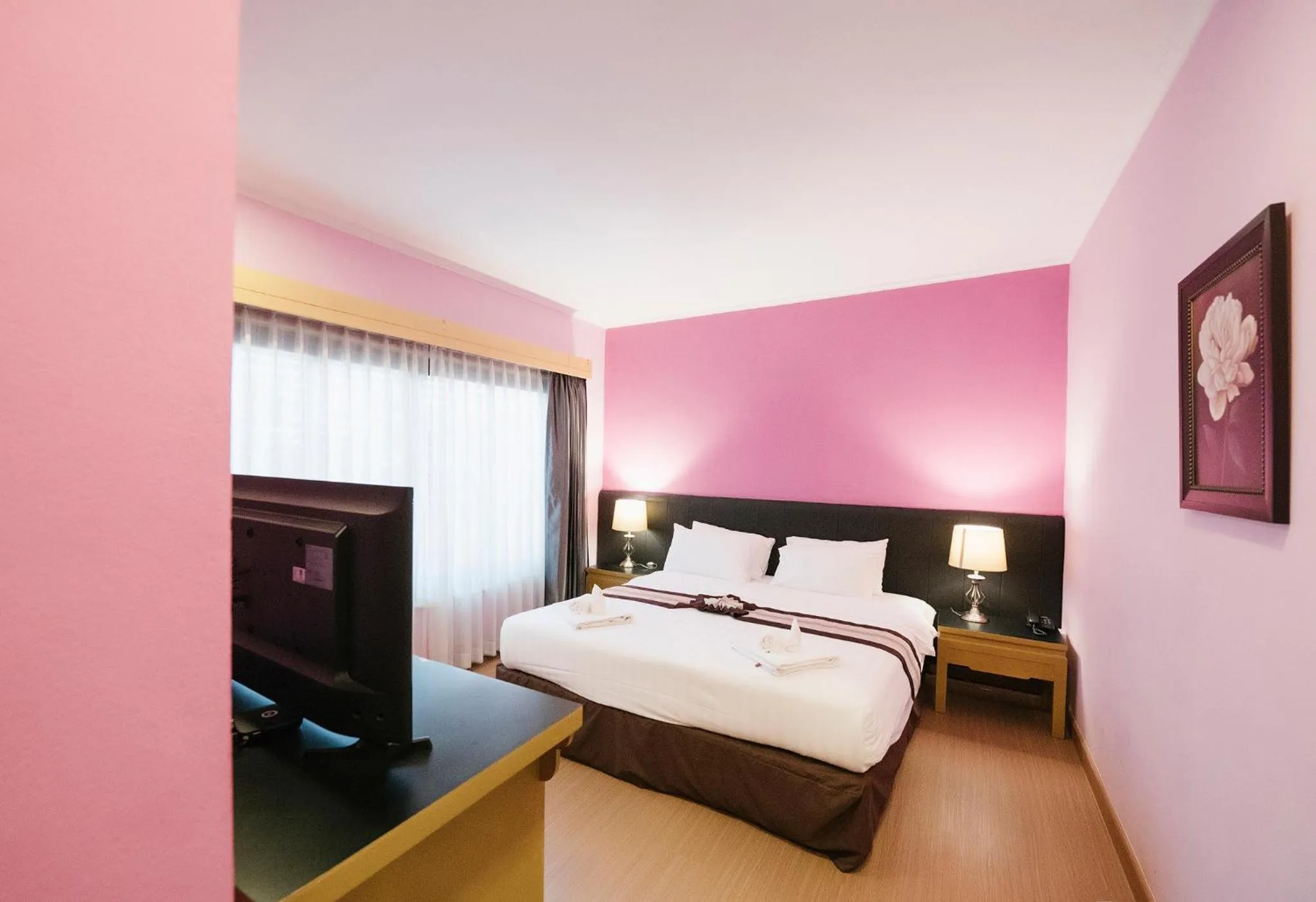 Bed in La Seine City Resort, Chiang Mai