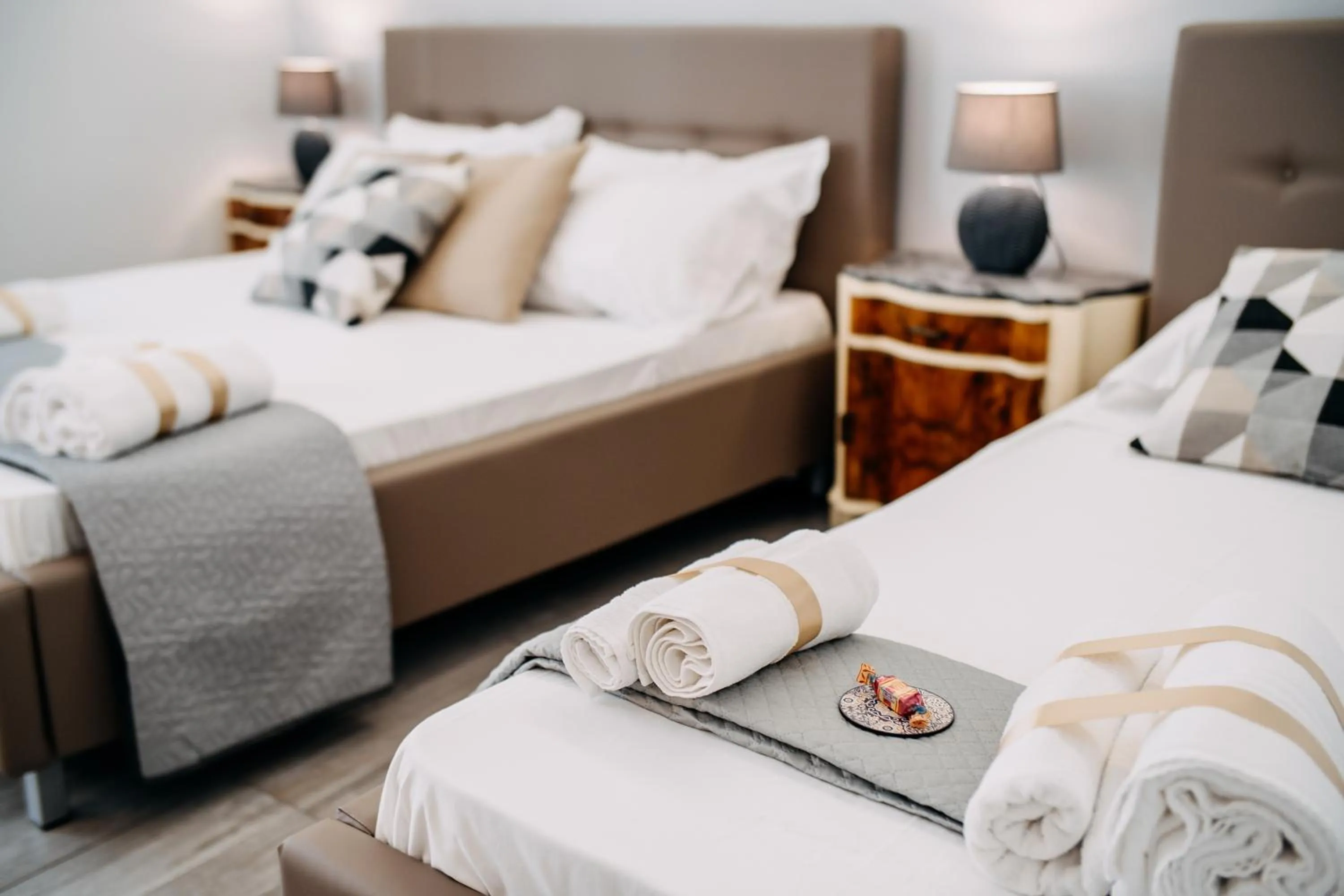 Bed in B&B Stramondo