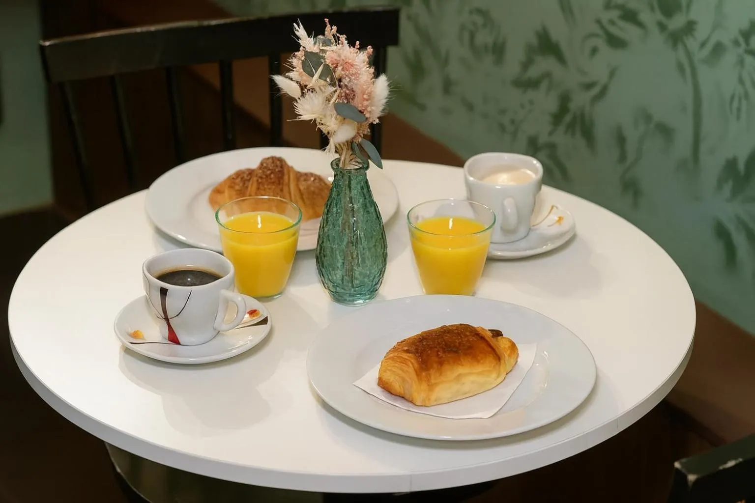 Continental breakfast in Walled off Hotel Paris
