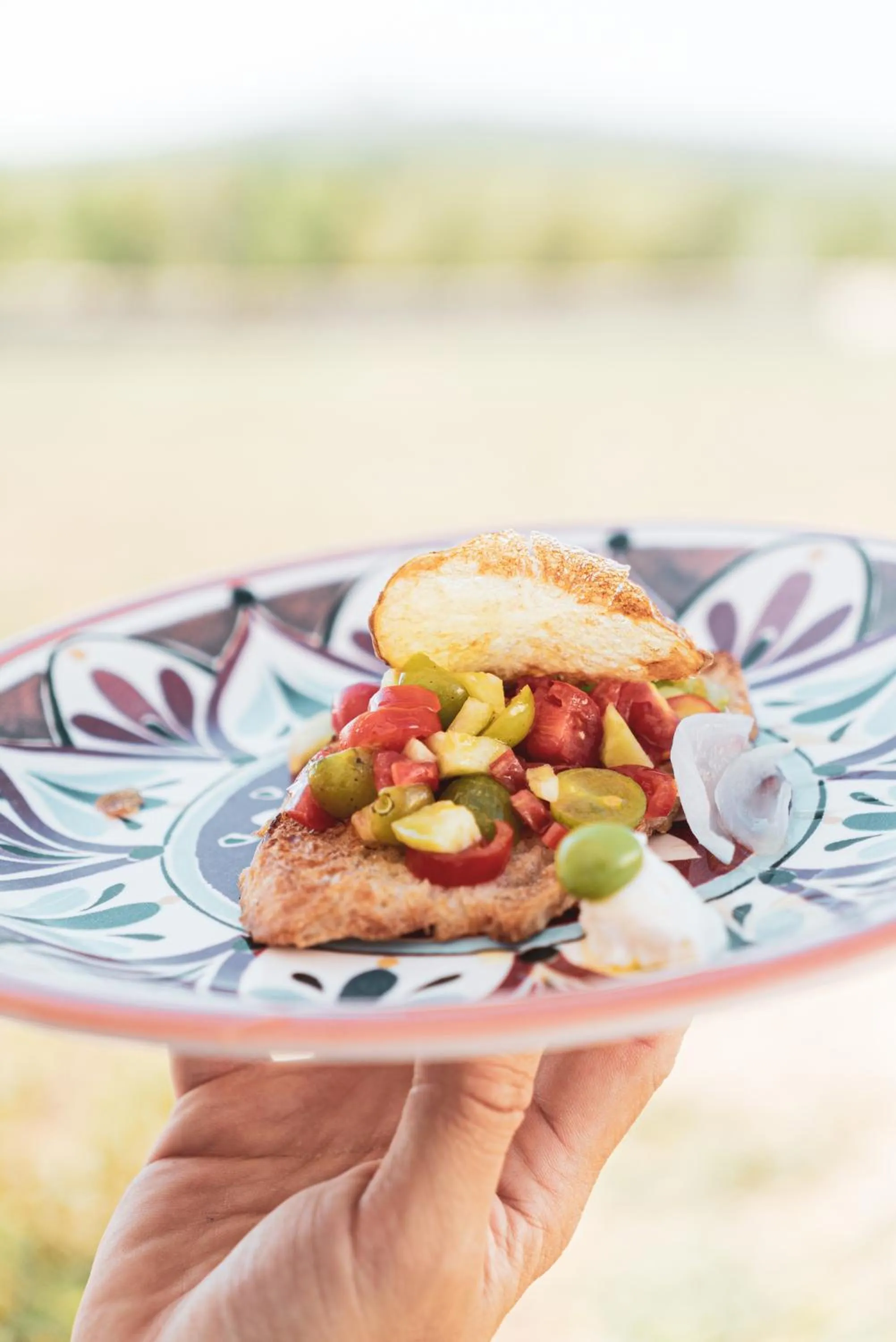 Food close-up in Le Masserie Zucaro