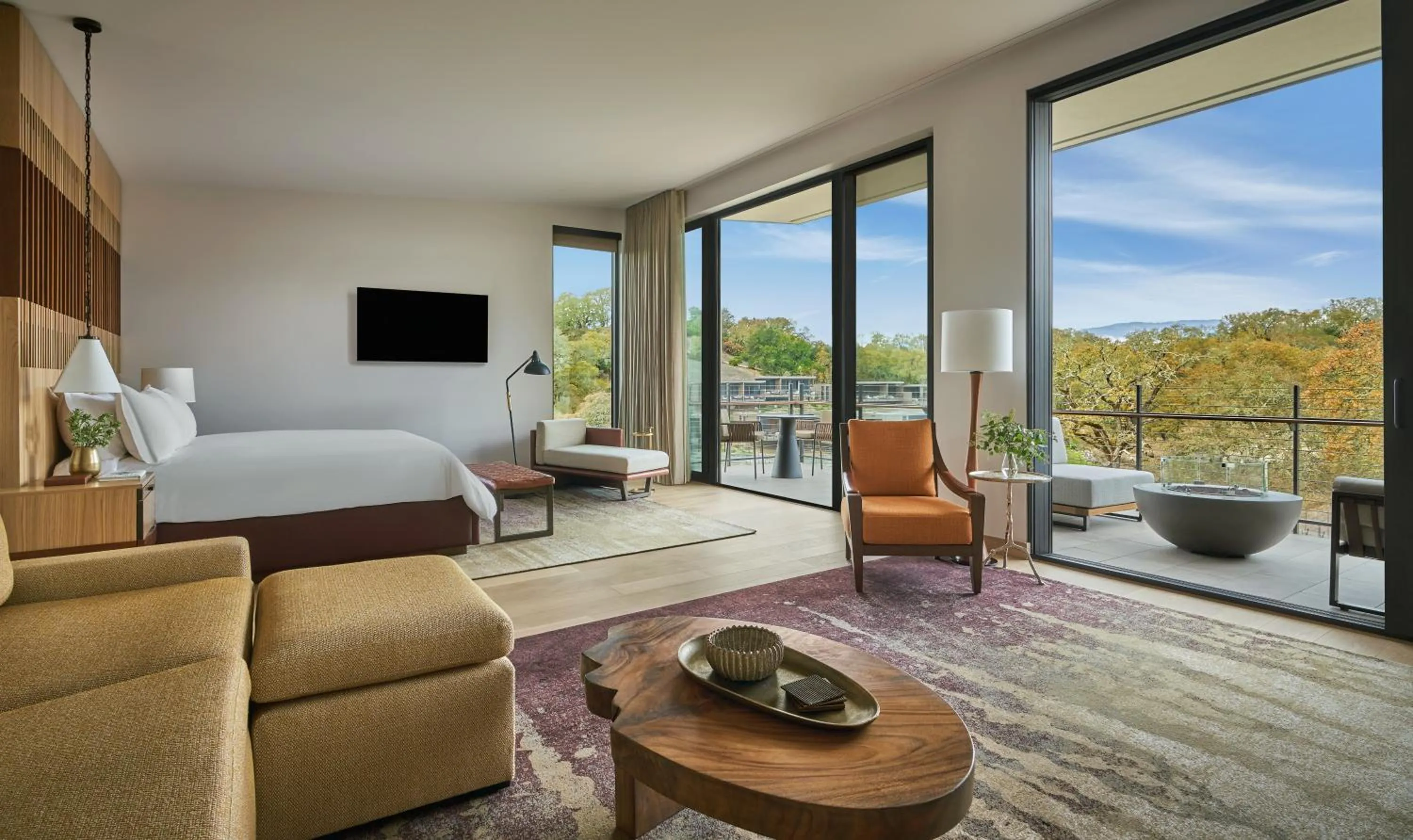 Living room in Montage Healdsburg