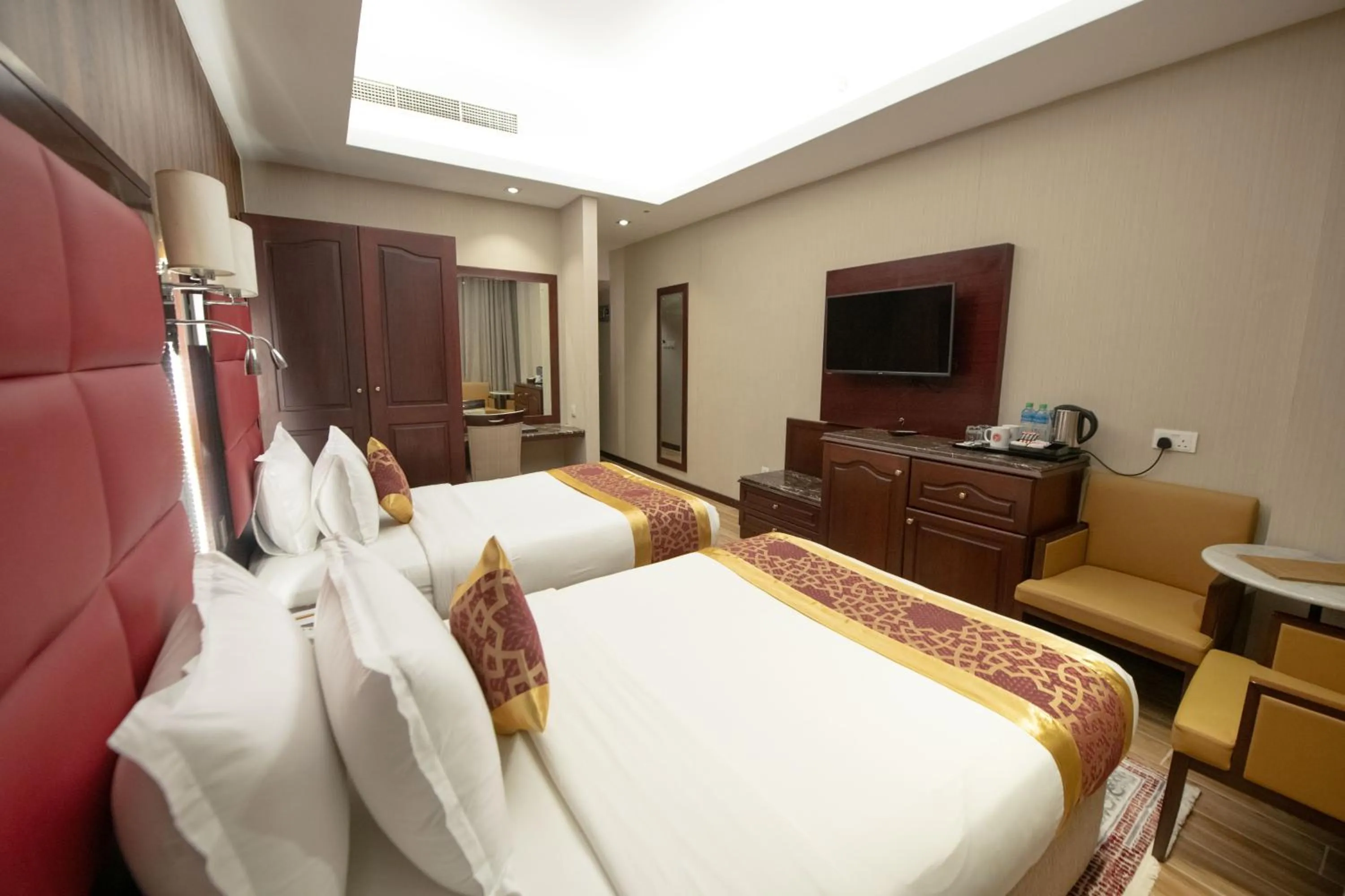 Photo of the whole room, Bed in Ramee Guestline Hotel