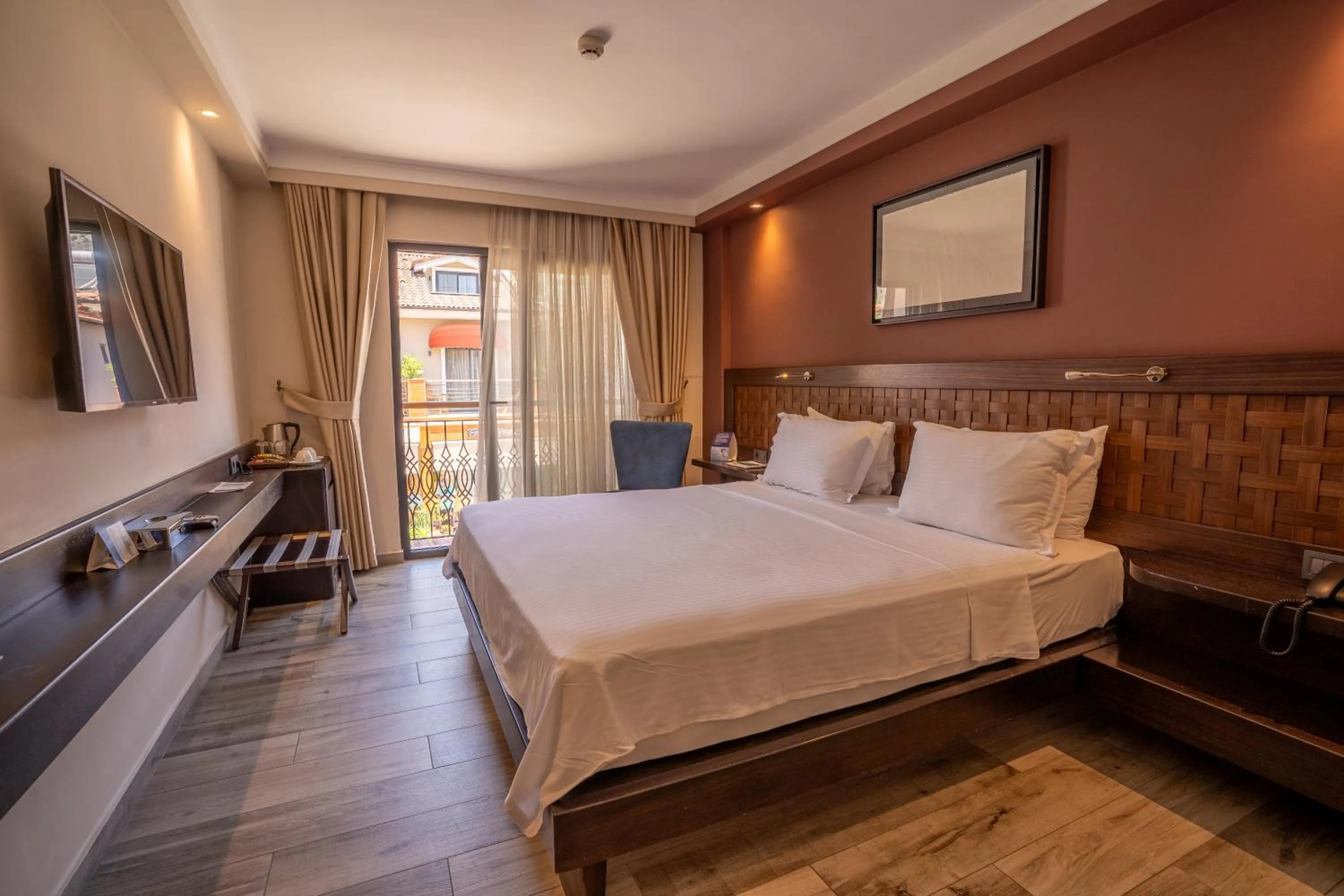 Bedroom, Bed in Resa Hotel Göcek