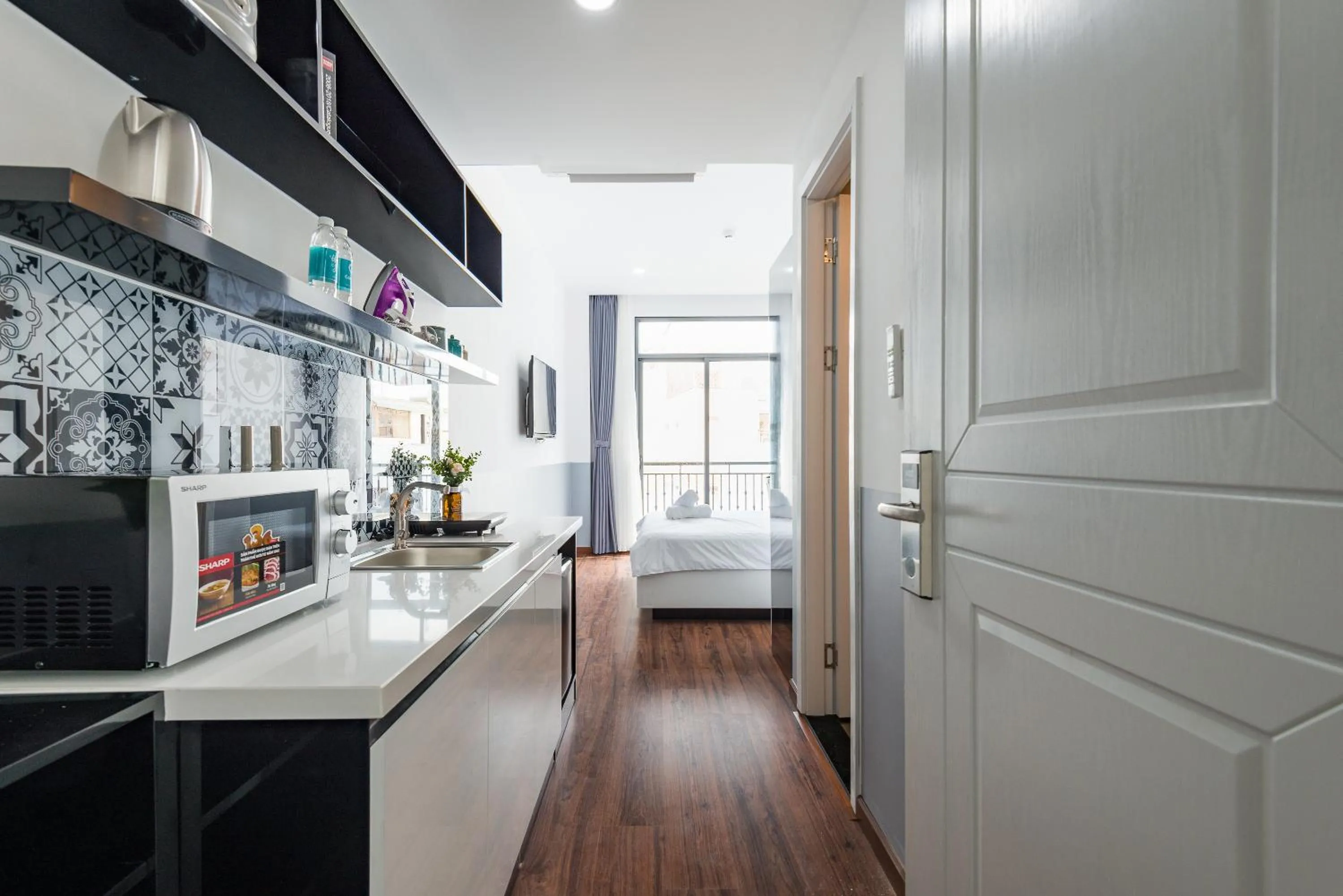 Kitchen or kitchenette in Cozrum Homes The Gallery Residence