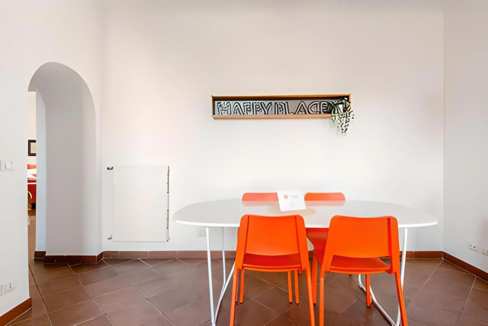 Seating area in Giulia Apartment in Trastevere