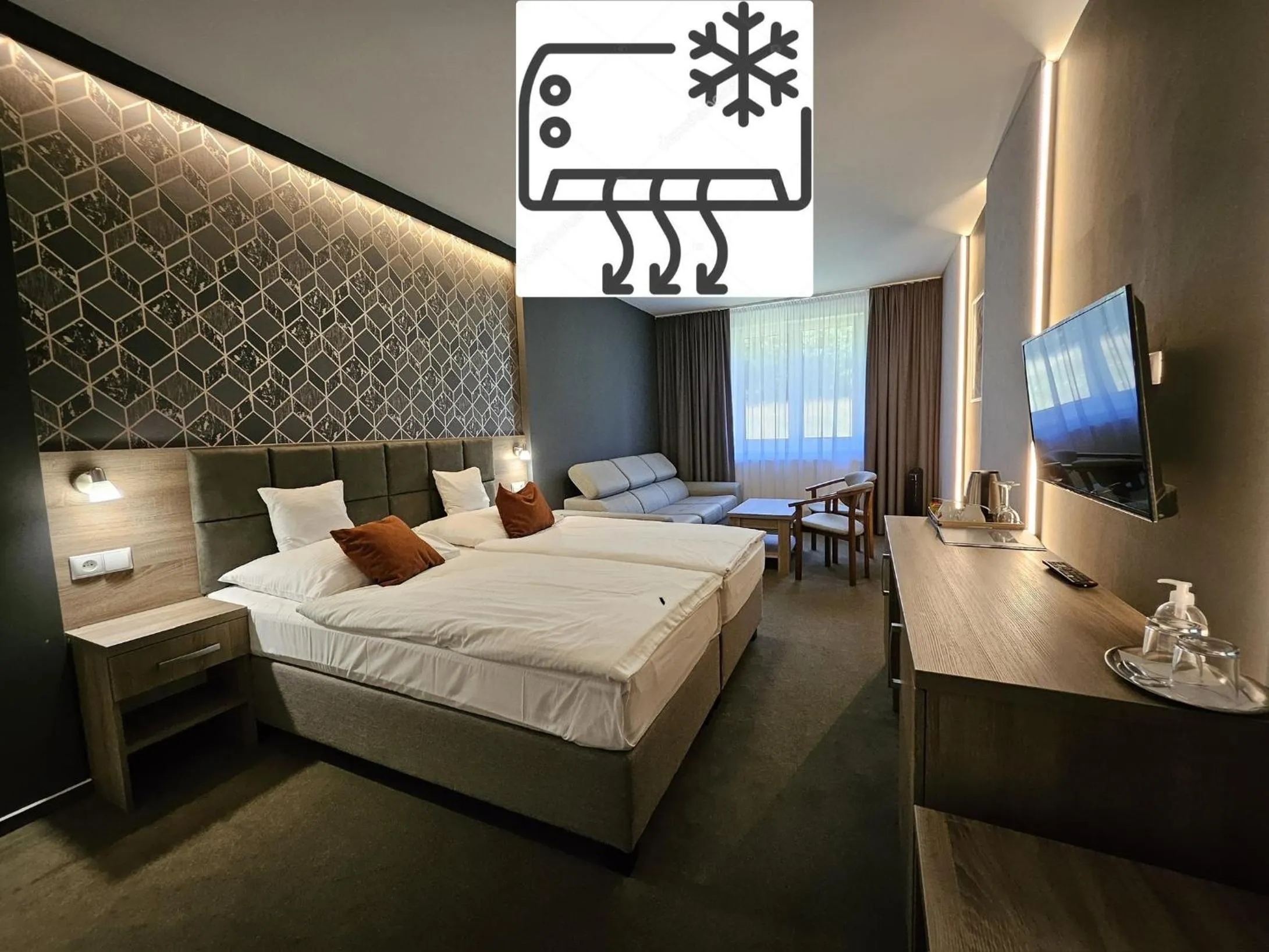 Bed in Hotel Slávia Svidník SPA & RESTAURANT