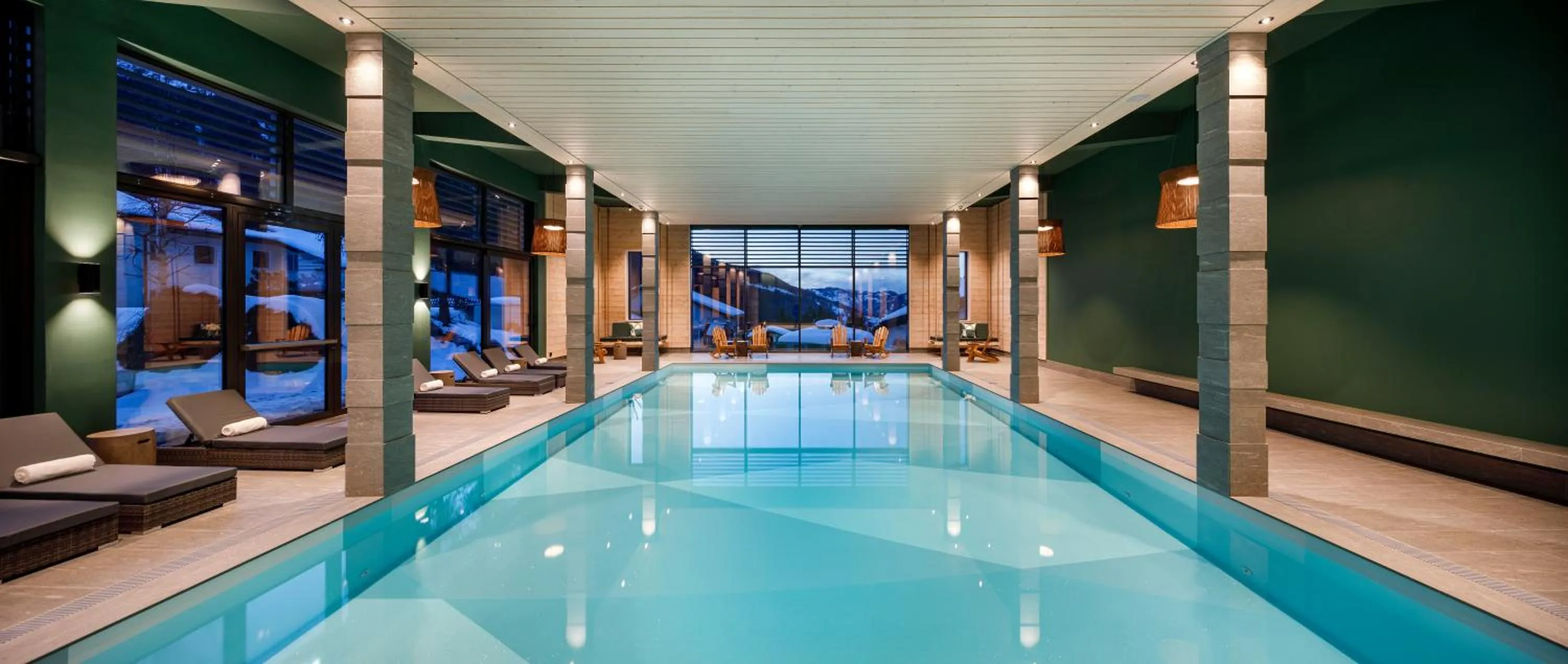 Pool view in Hotel Sport Klosters