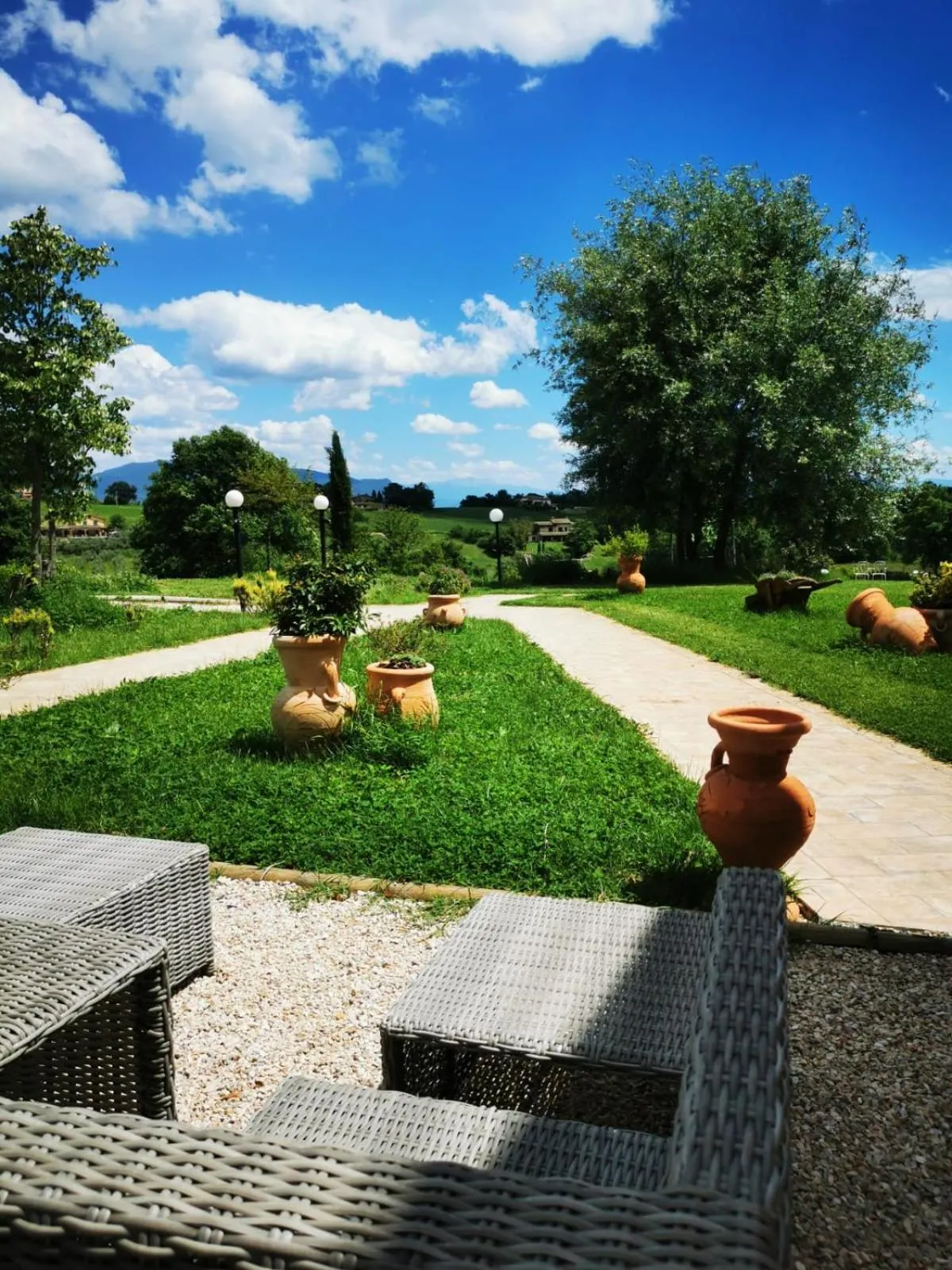 Patio in Dolce Farnetta en-Suite Spa & Yoga