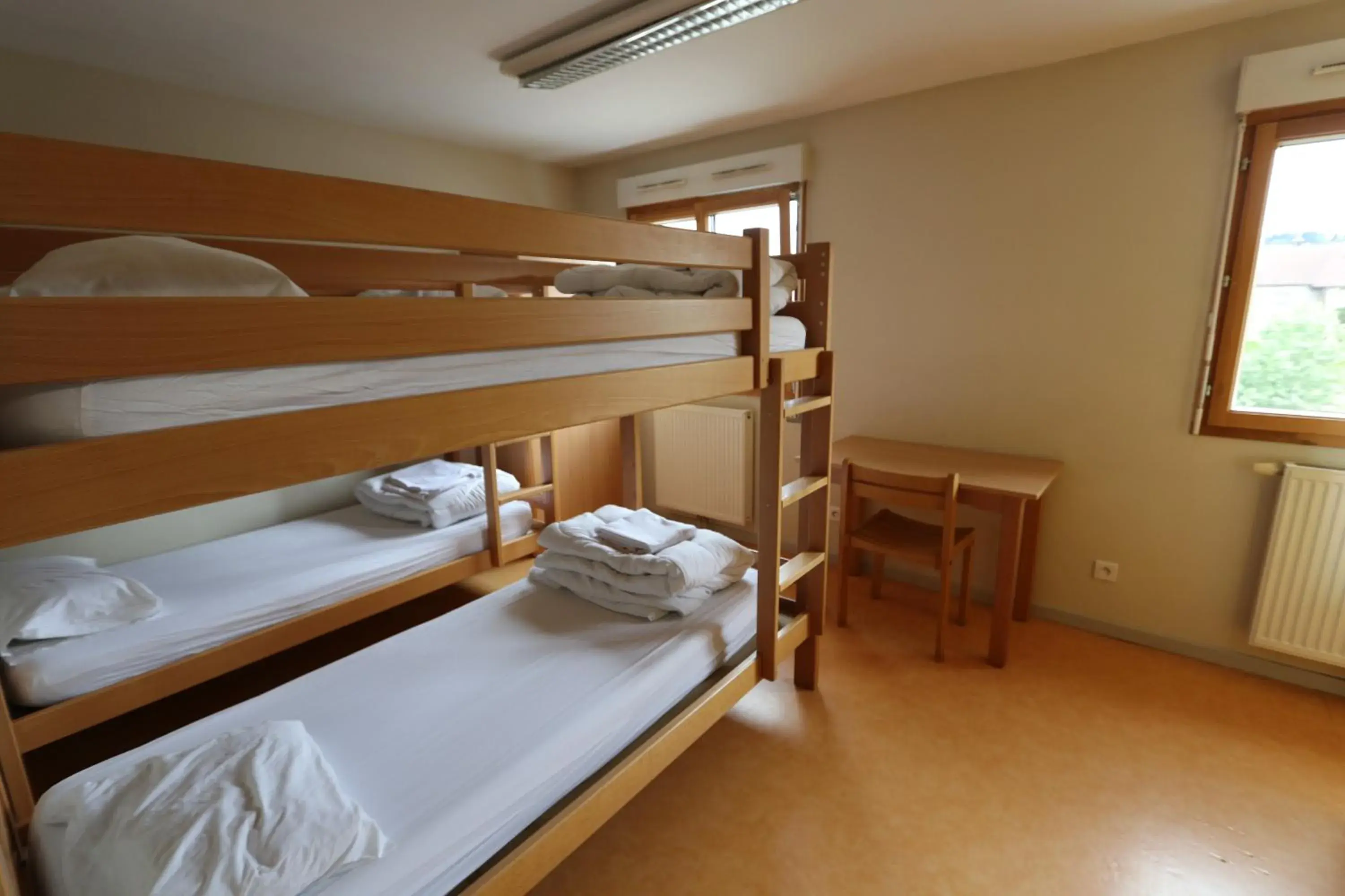 Bed in 4-Bed Male Dormitory with Ensuite Shower – Shared Toilets in Auberge de Jeunesse HI Pontarlier Bed in 4-Bed Male Dormitory with Ensuite Shower – Shared Toilets in Auberge de Jeunesse HI Pontarlier