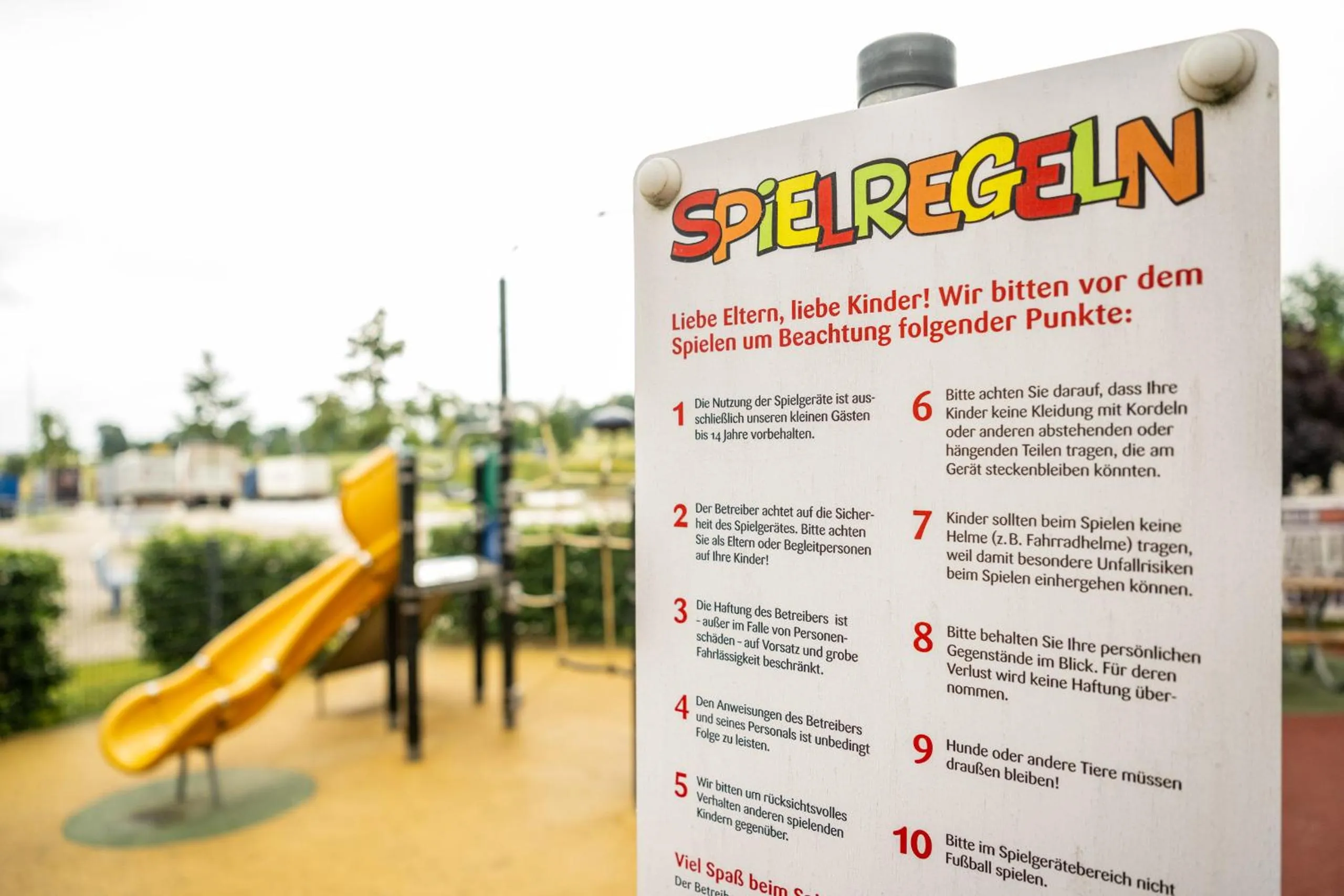 Children play ground in Kassel Ost