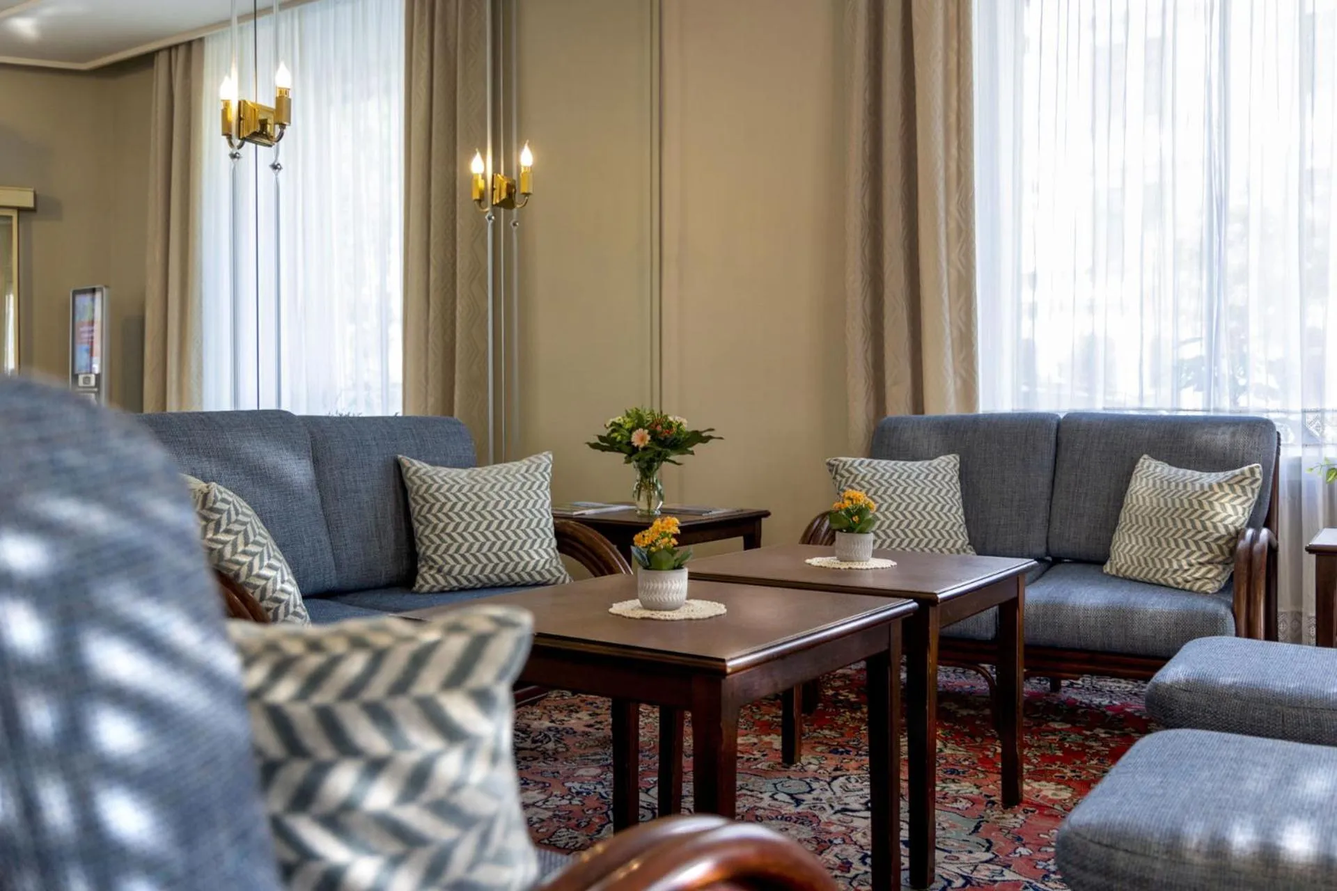 Seating area in Hotel Brack