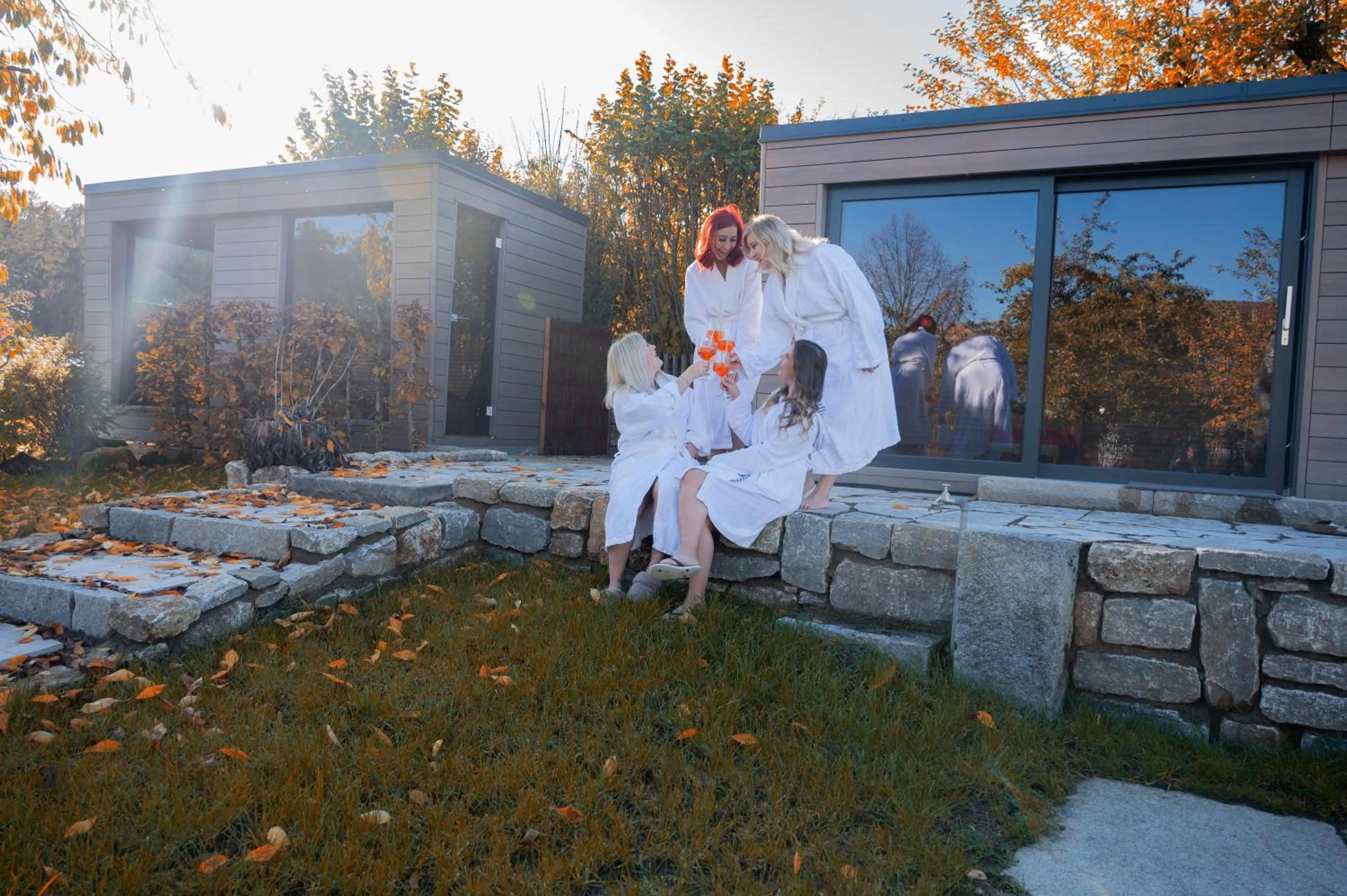 Sauna in Altes Kurhaus Landhotel