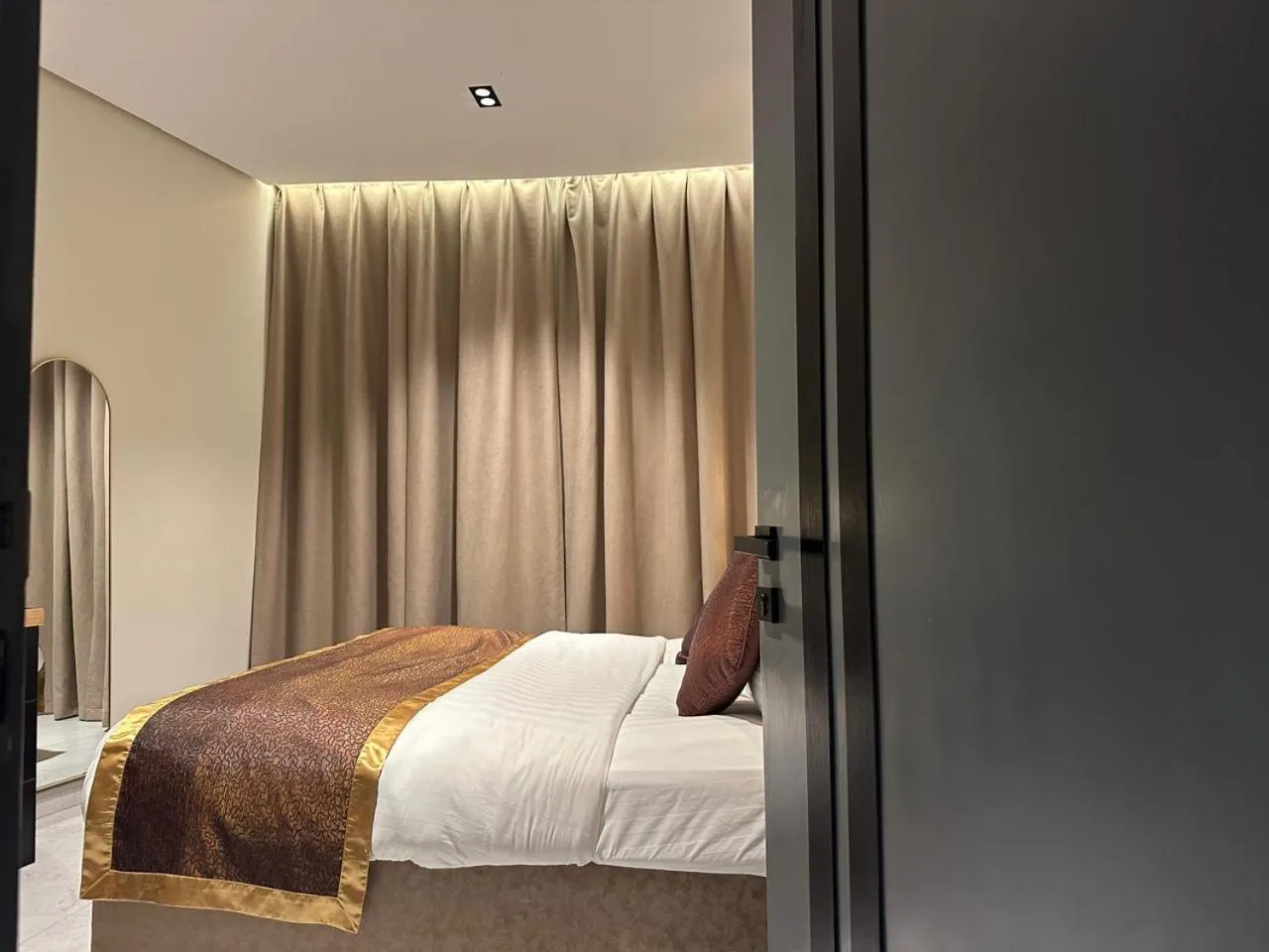 Bed in Golden Galaxies Furnished Units