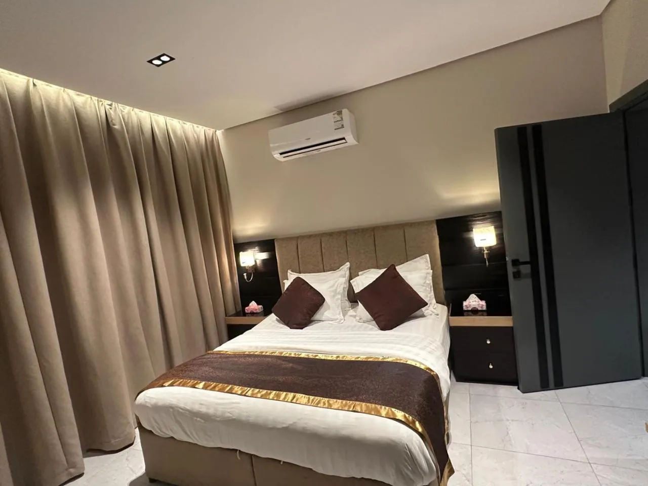 Bed in Golden Galaxies Furnished Units