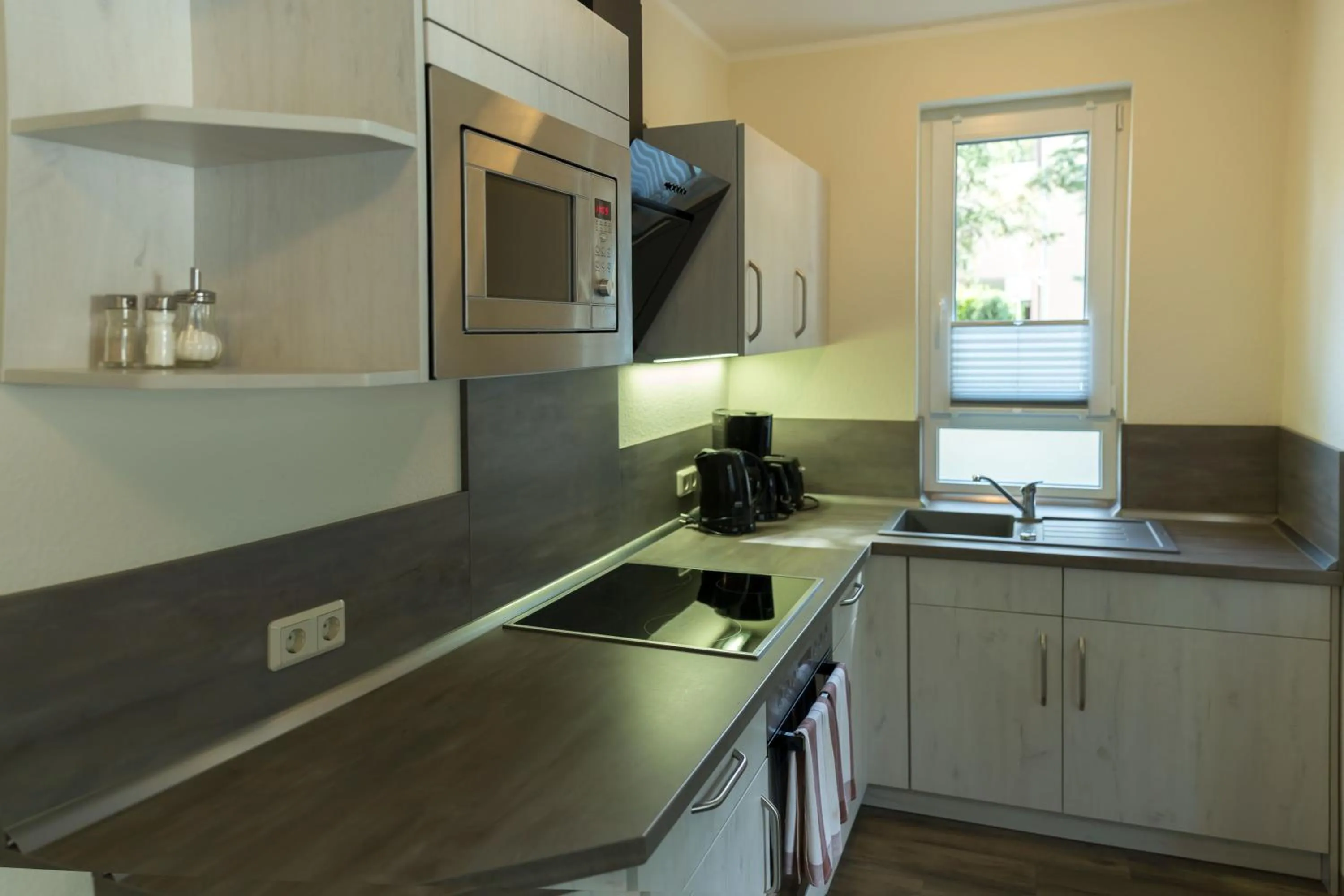 Kitchen or kitchenette in Hotel am Untersee