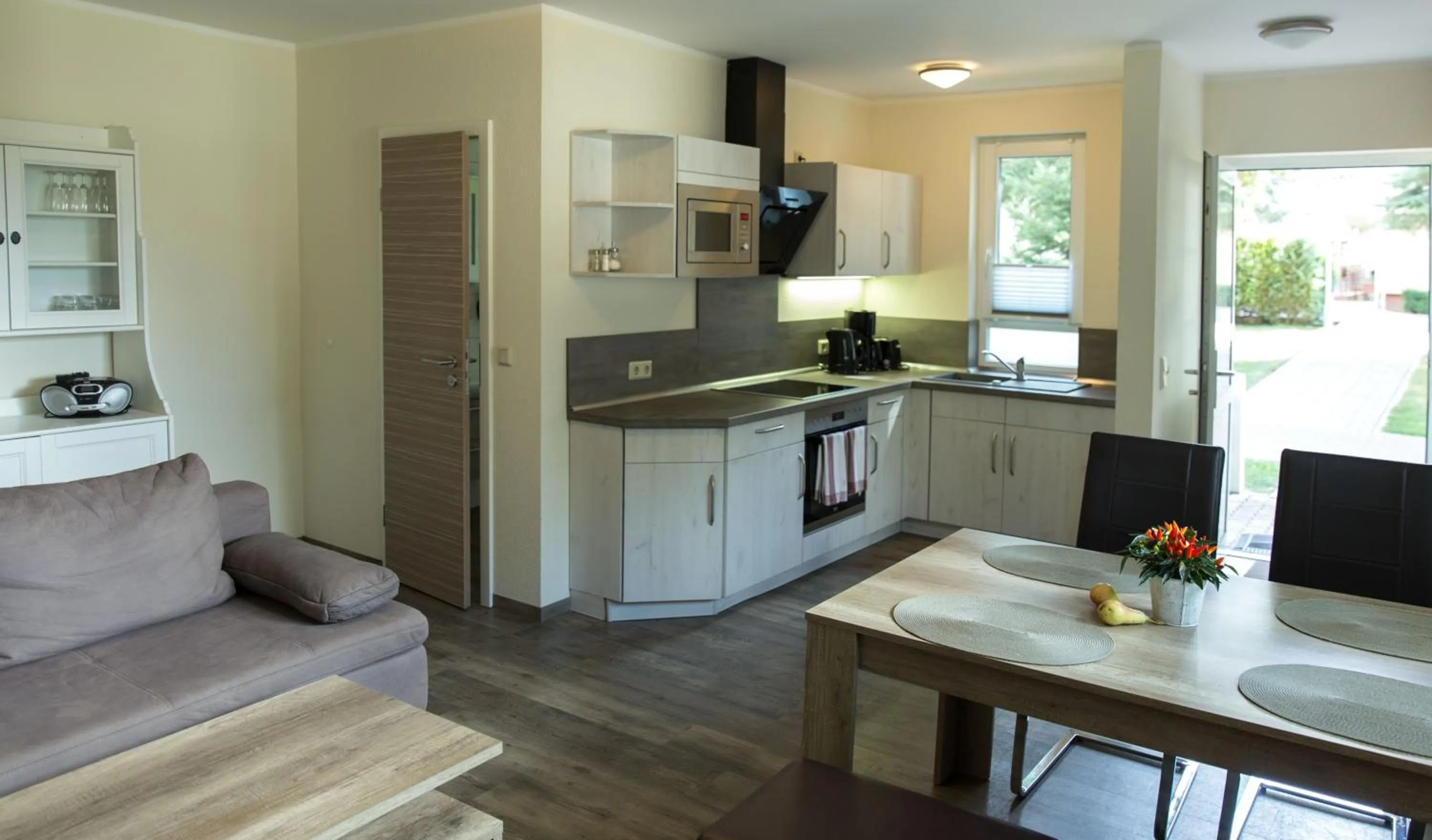 Kitchen or kitchenette in Hotel am Untersee