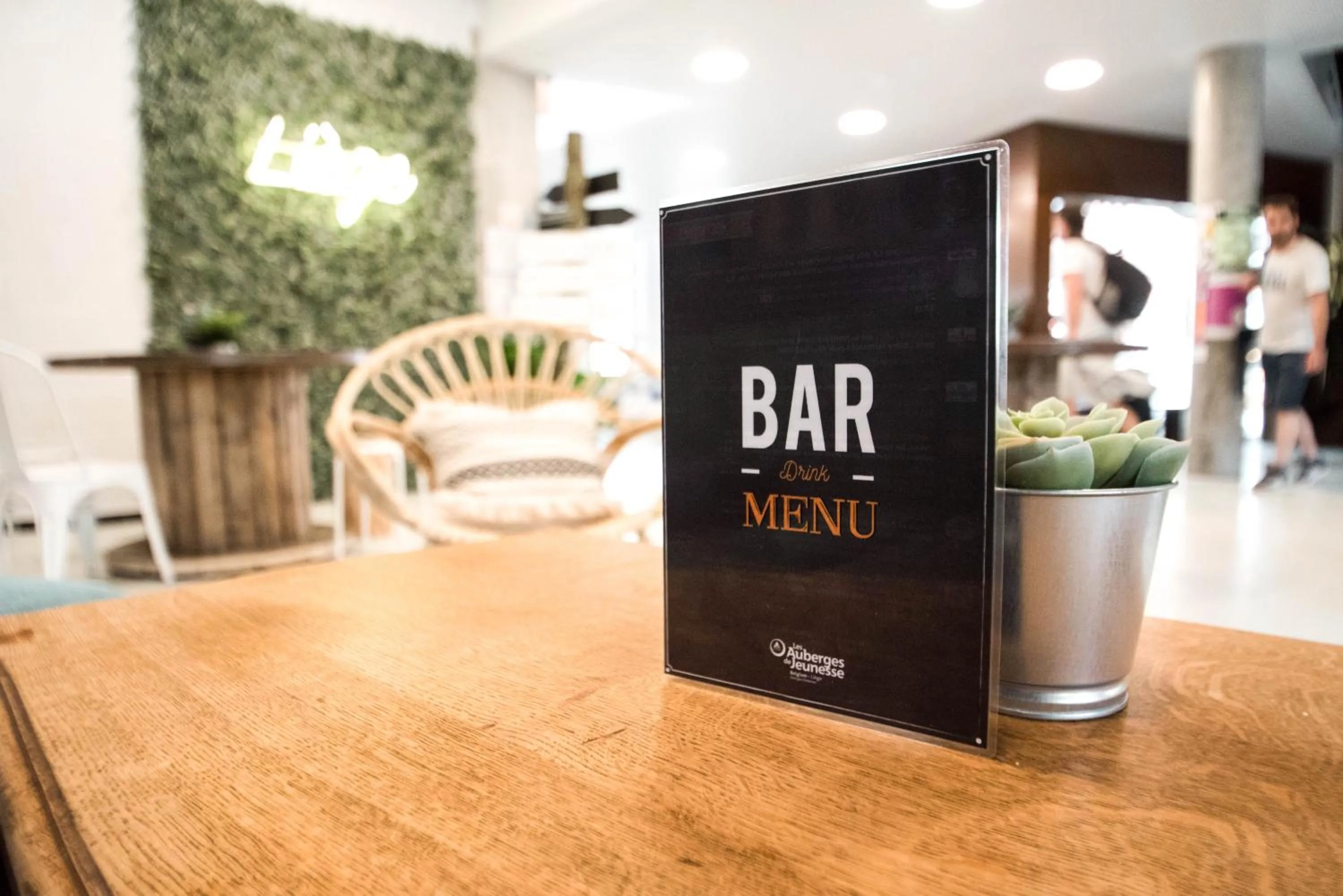 Drinks in Liège Youth Hostel