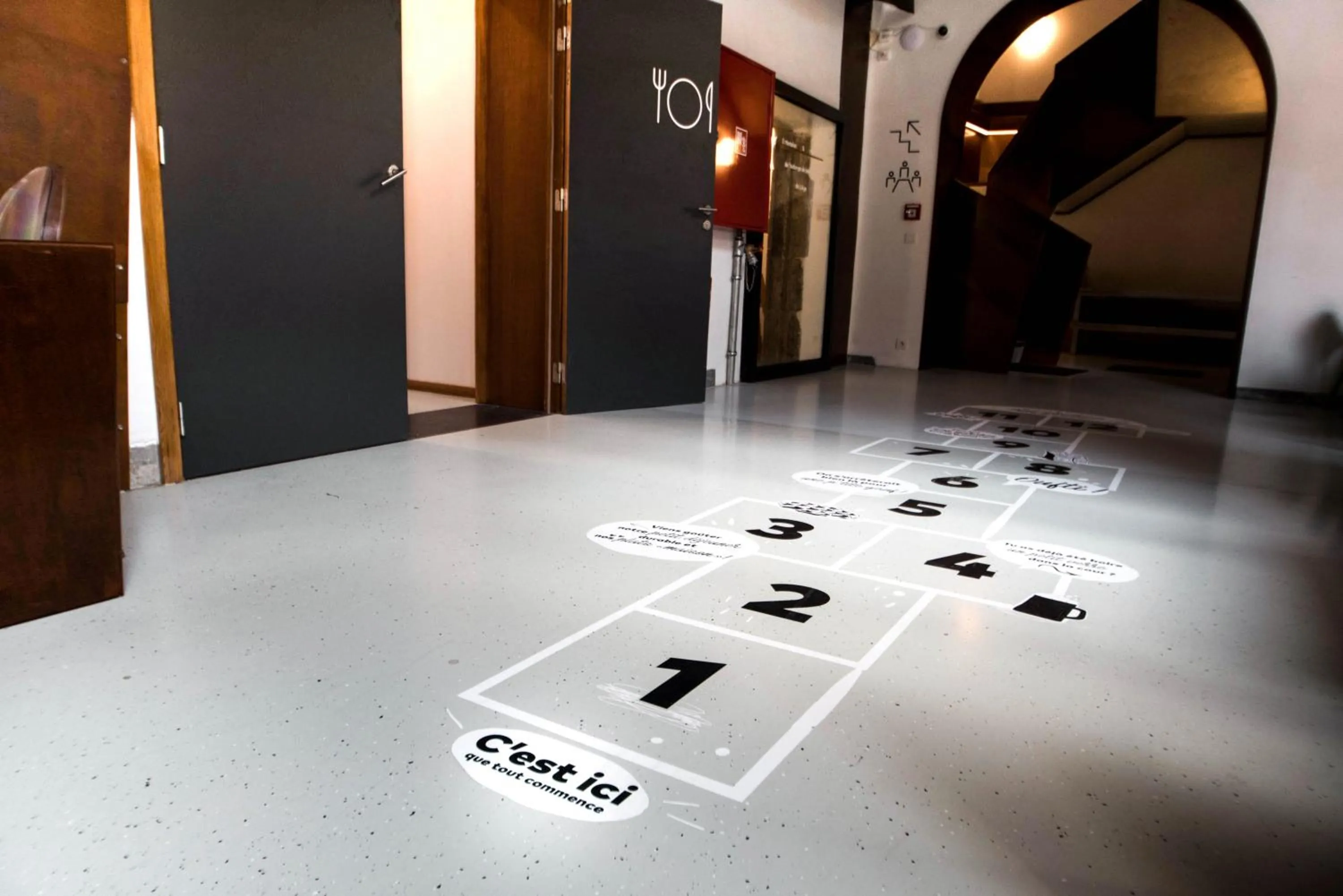 Lobby or reception in Liège Youth Hostel