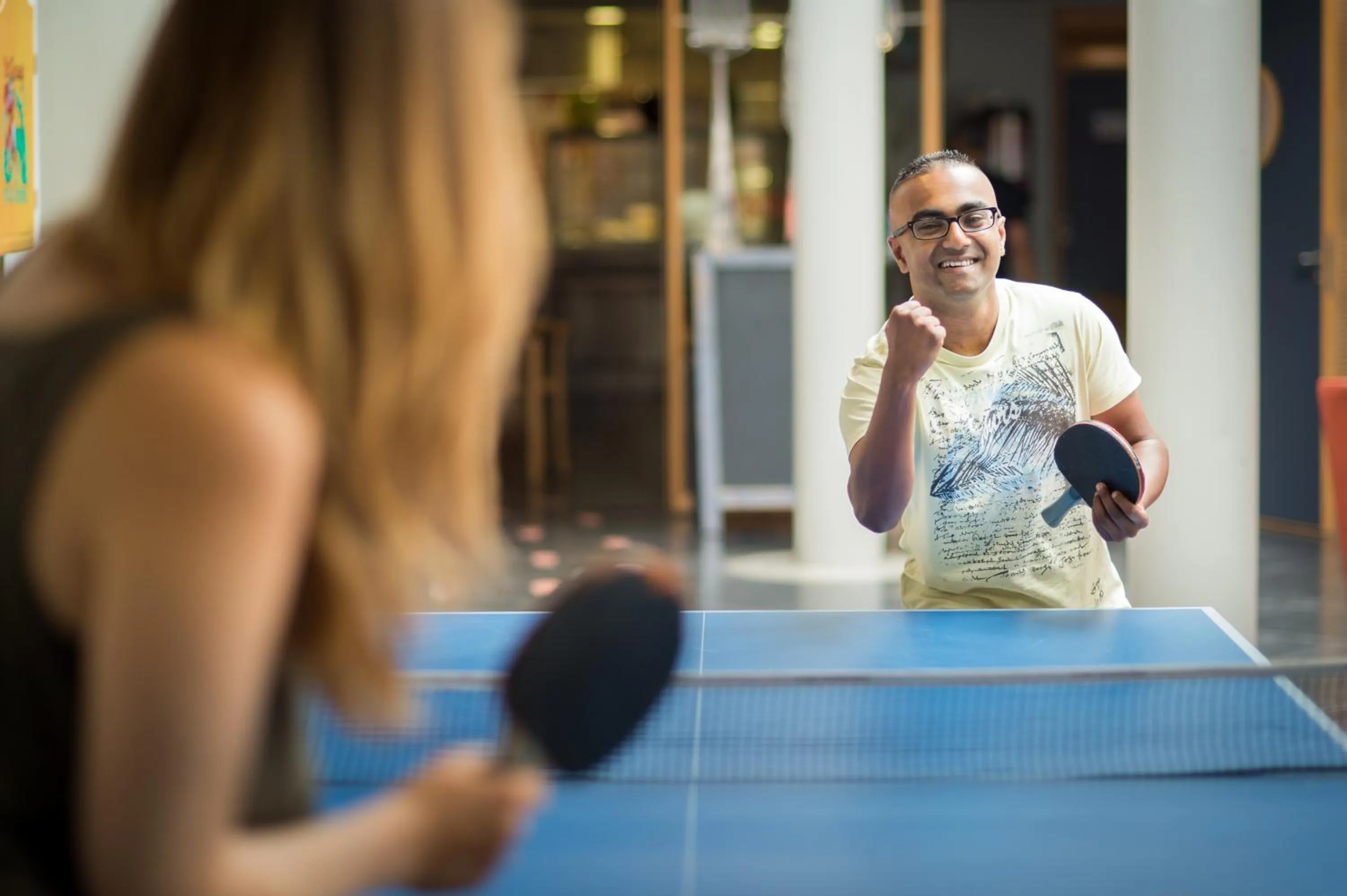 Communal lounge/ TV room in Auberge de Jeunesse de Mons
