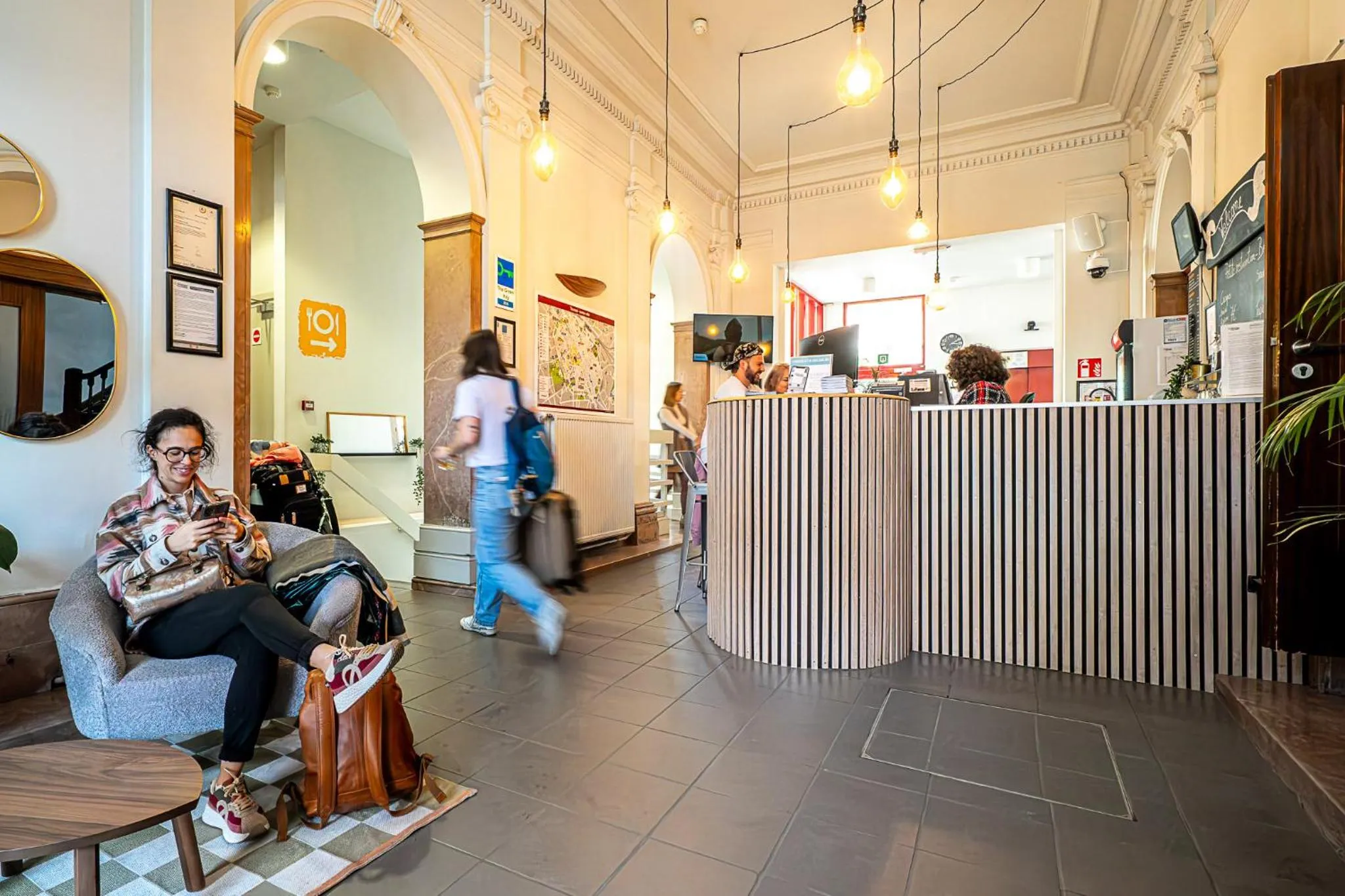 Lobby or reception in Auberge de Jeunesse de Tournai - Youth Hostel