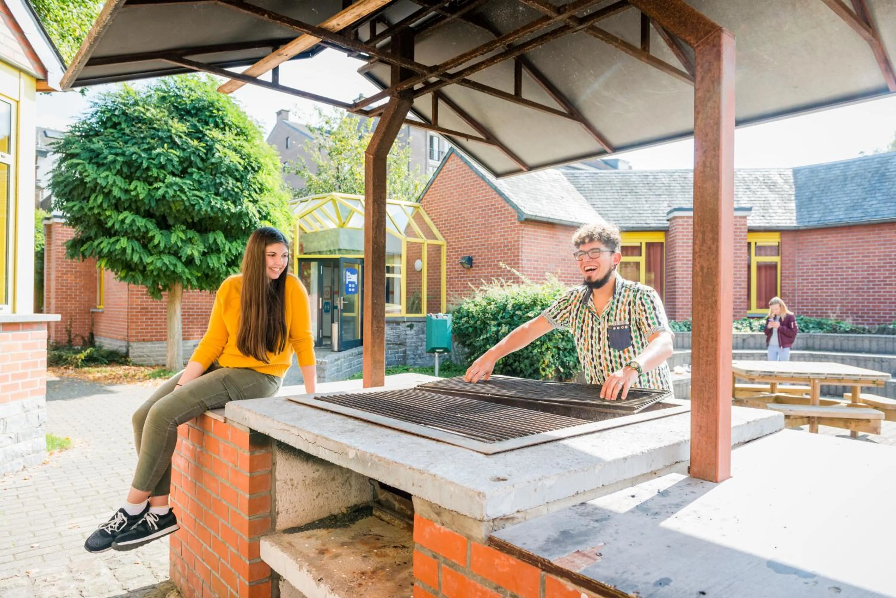 Patio in Auberge de Jeunesse de Namur