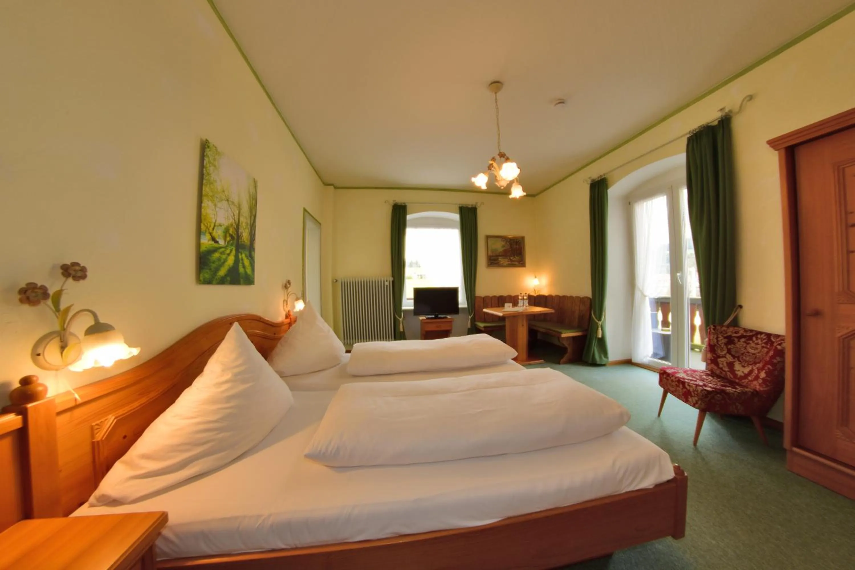 Photo of the whole room, Bed in Hotel Hirschen