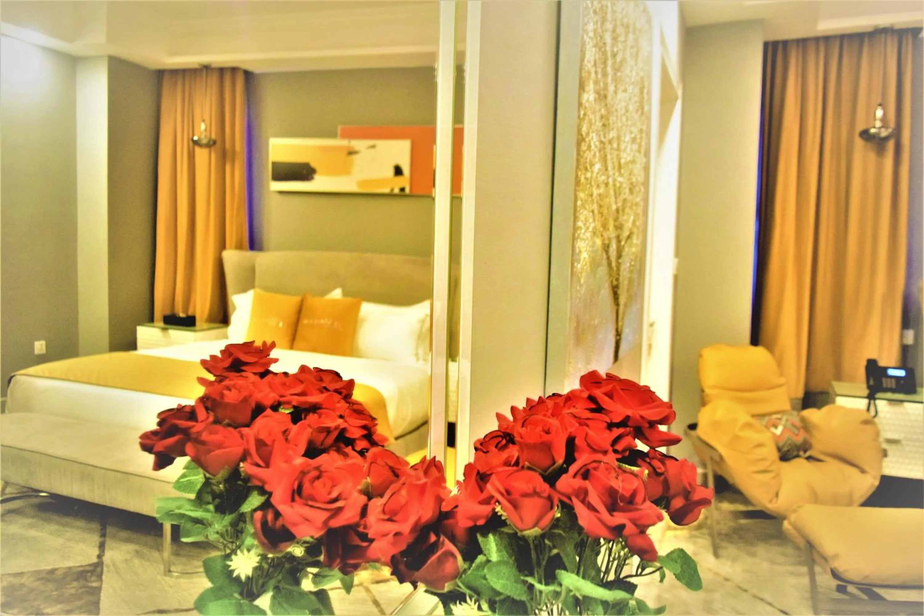 Bedroom, Bed in The Alima Suites