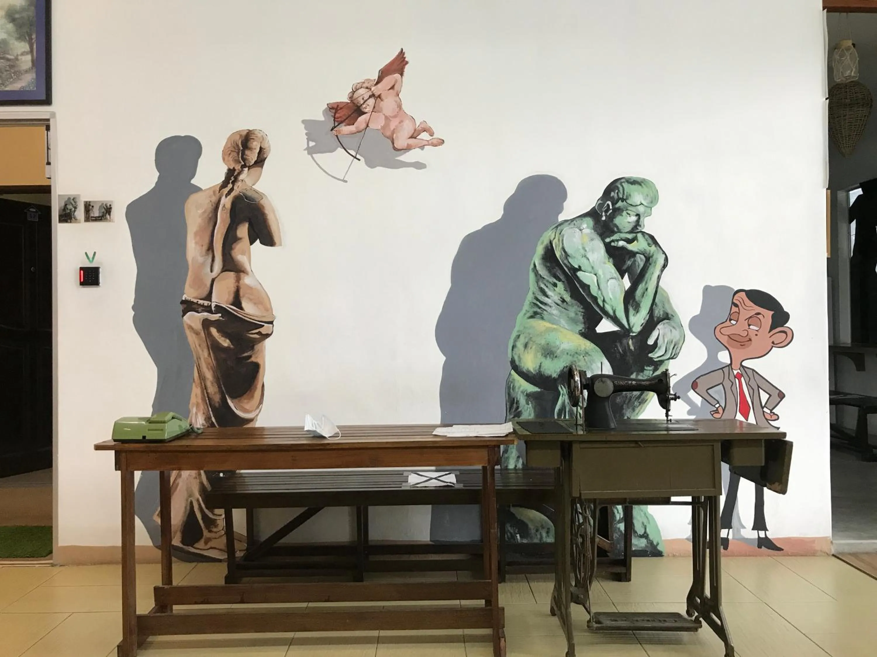 Property building in Winggarden Murals House by JE Boutique Guesthouse