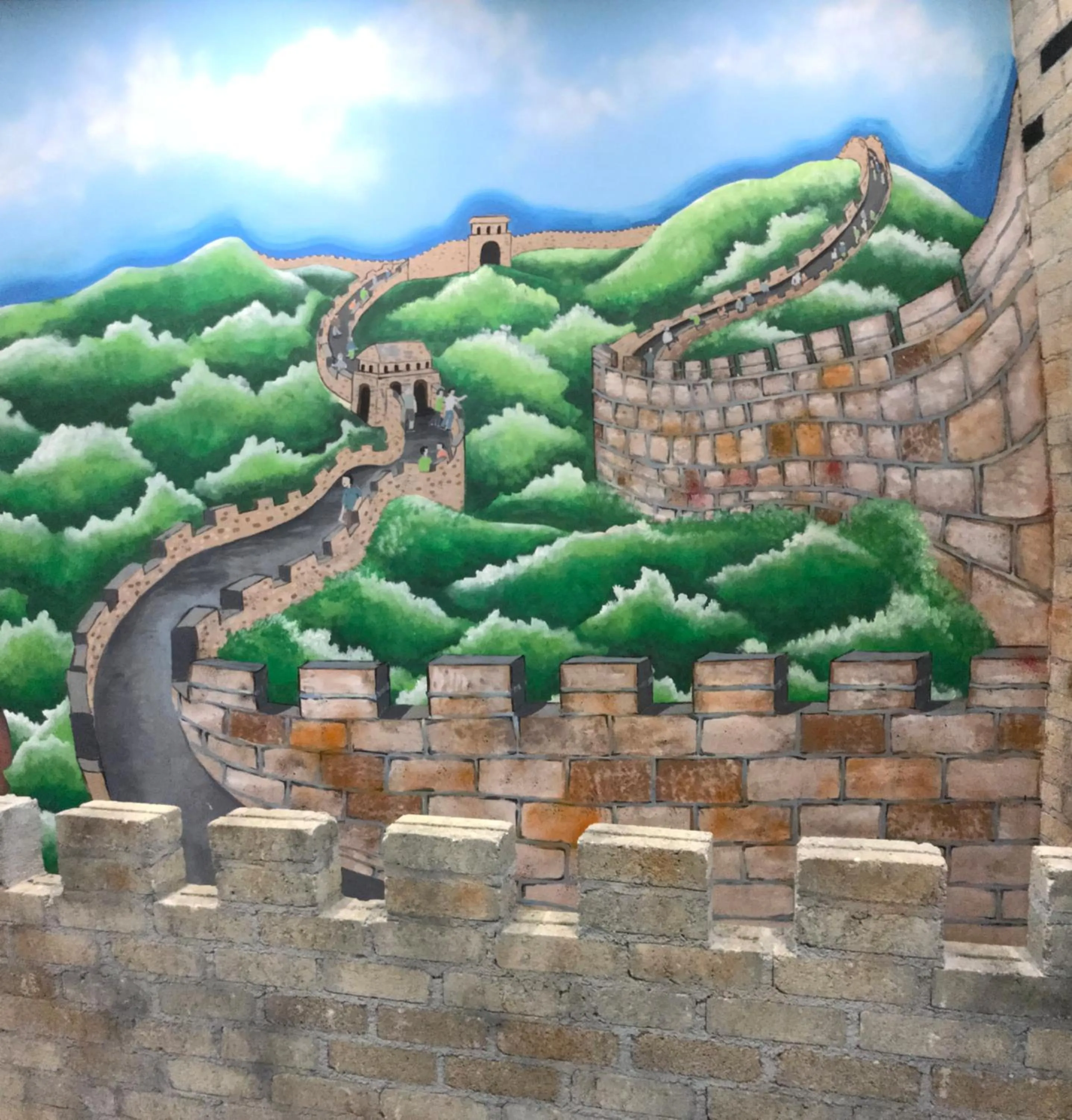 Decorative detail in Winggarden Murals House by JE Boutique Guesthouse