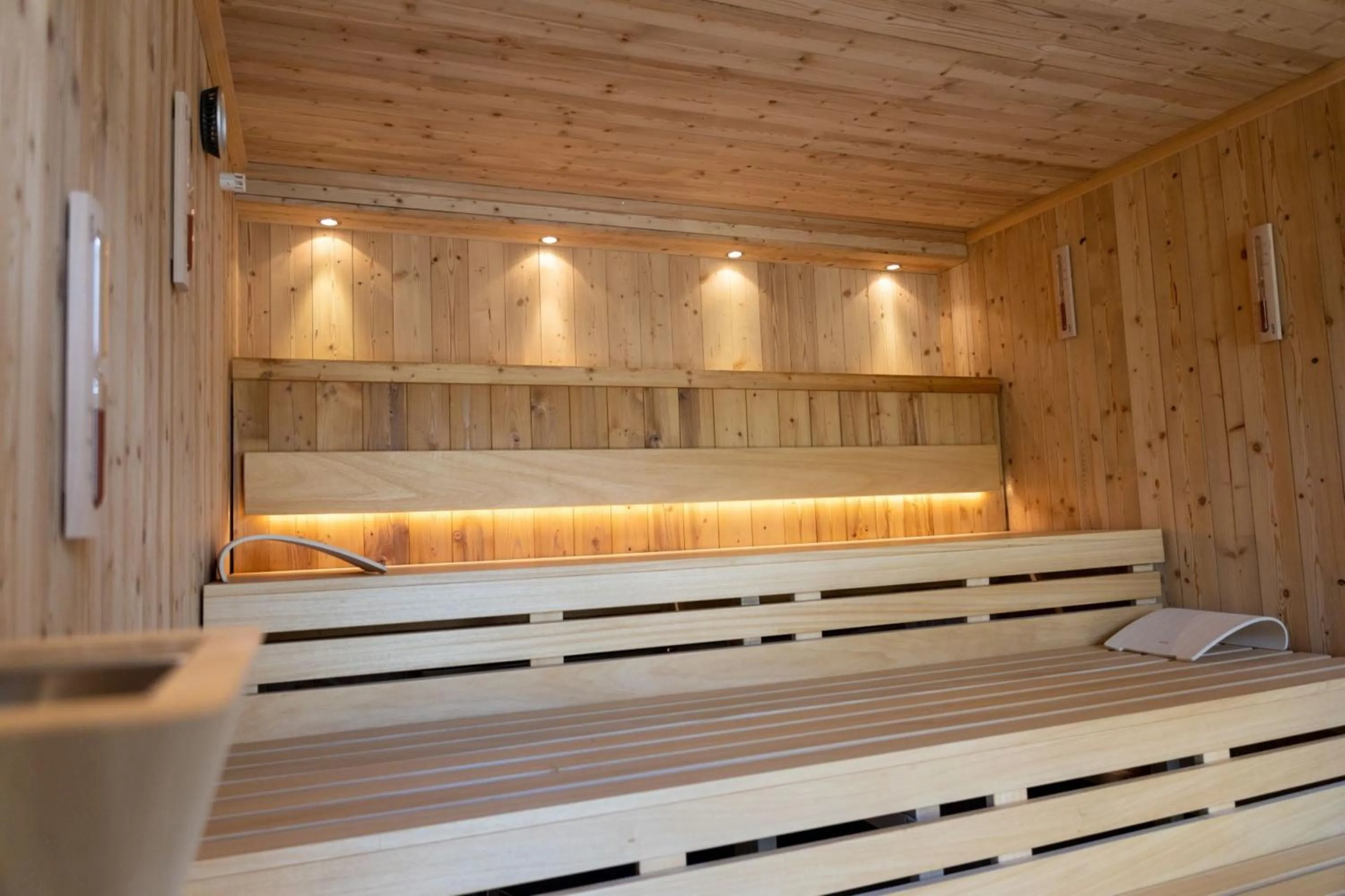 Sauna, Bed in Hotel Rebenhof
