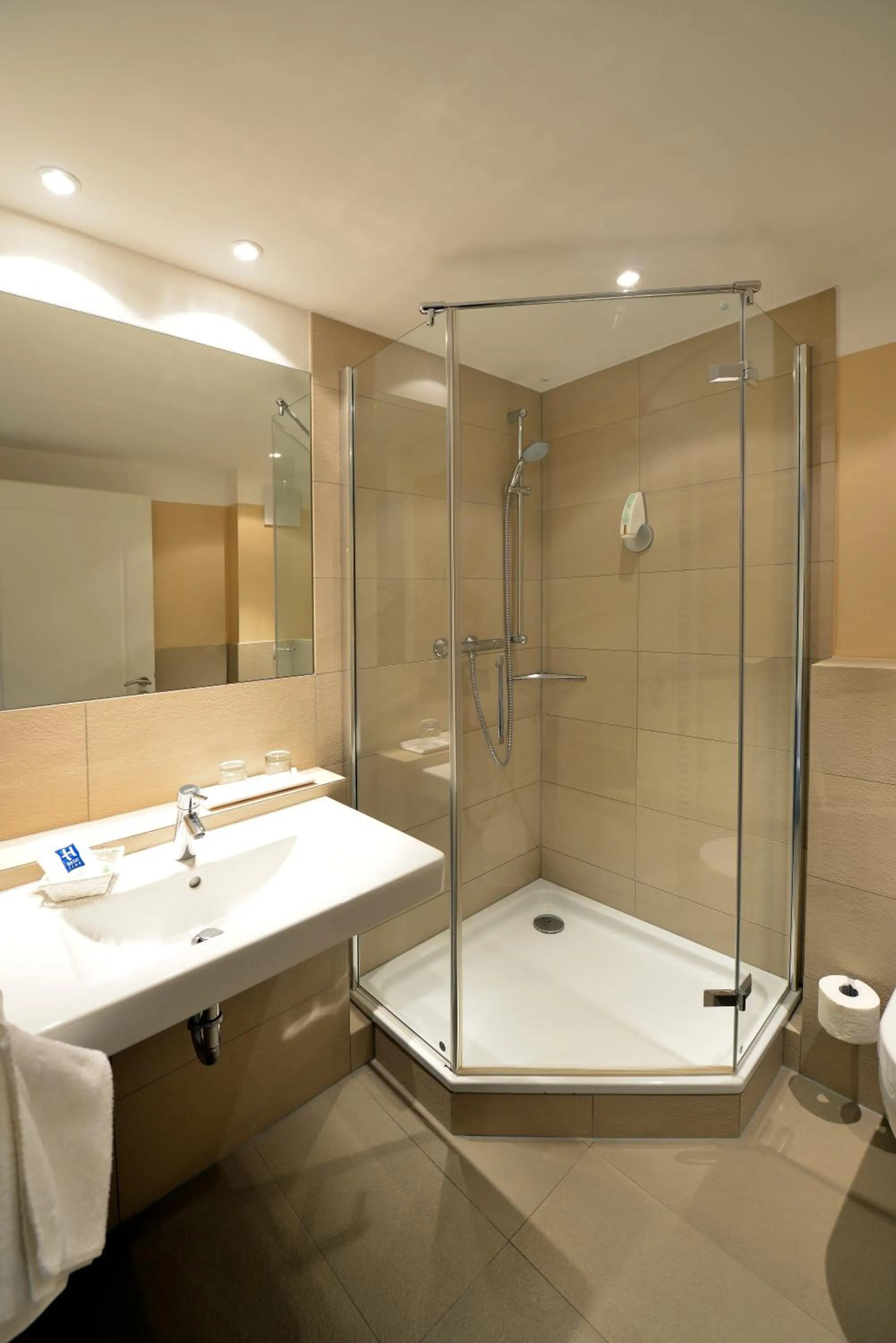 Shower in Hotel Rebenhof