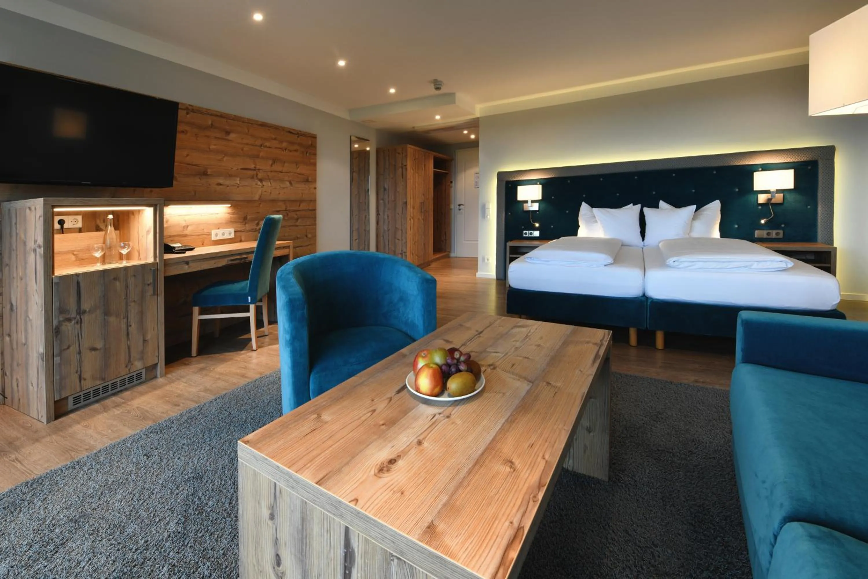 Bed in Hotel Rebenhof