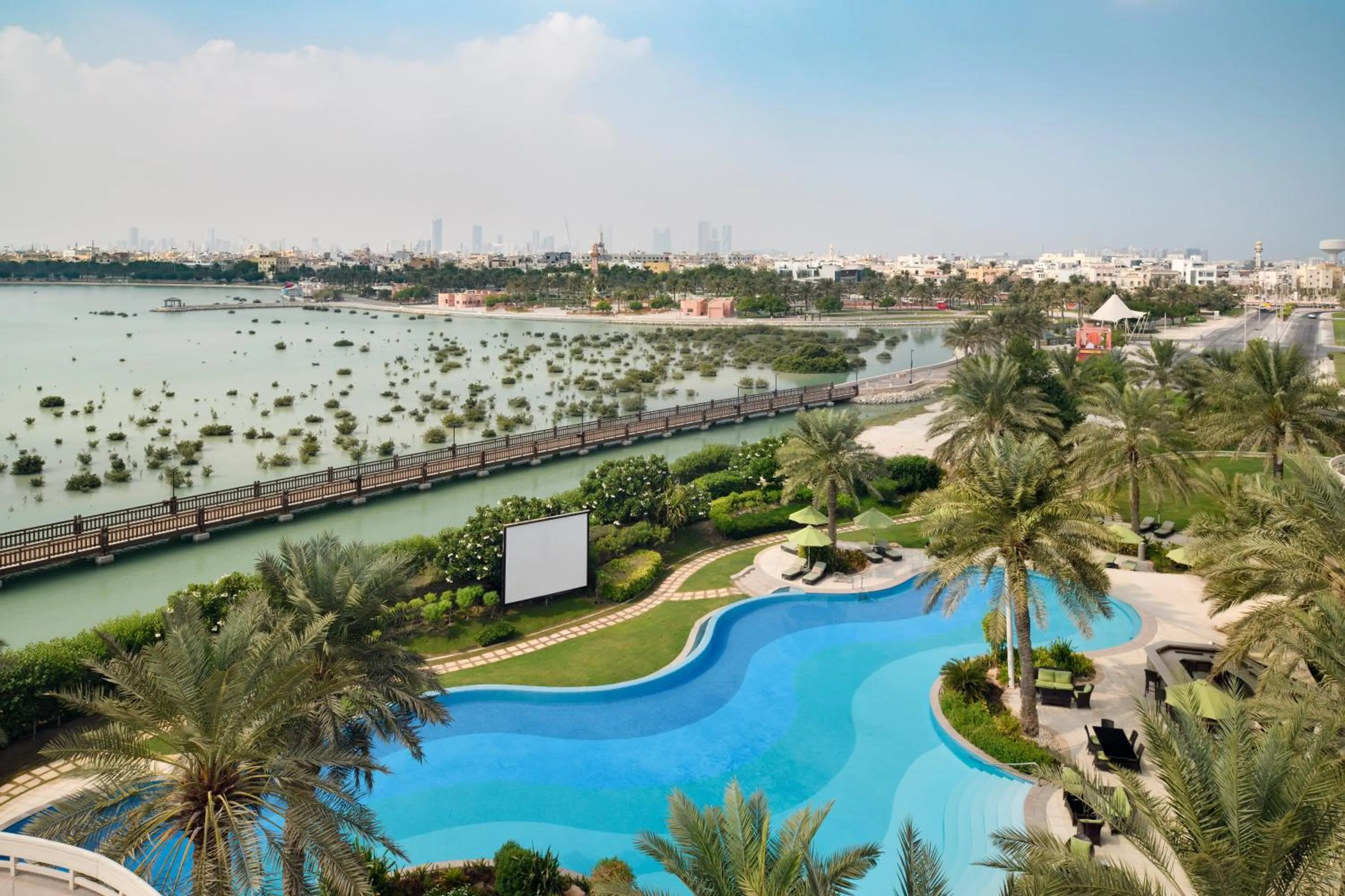 Lake view in Mövenpick Hotel Bahrain