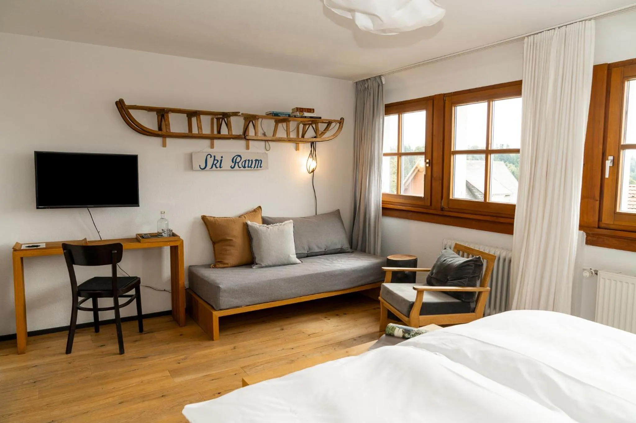 Photo of the whole room, Bed in Der Hirschen