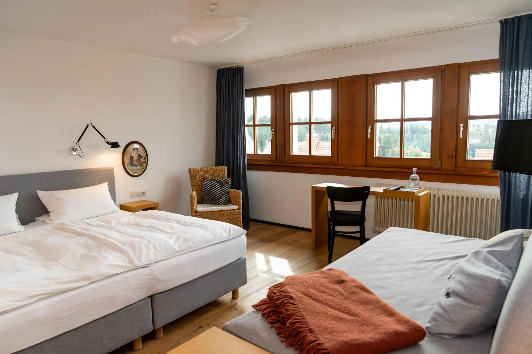 Photo of the whole room, Bed in Der Hirschen