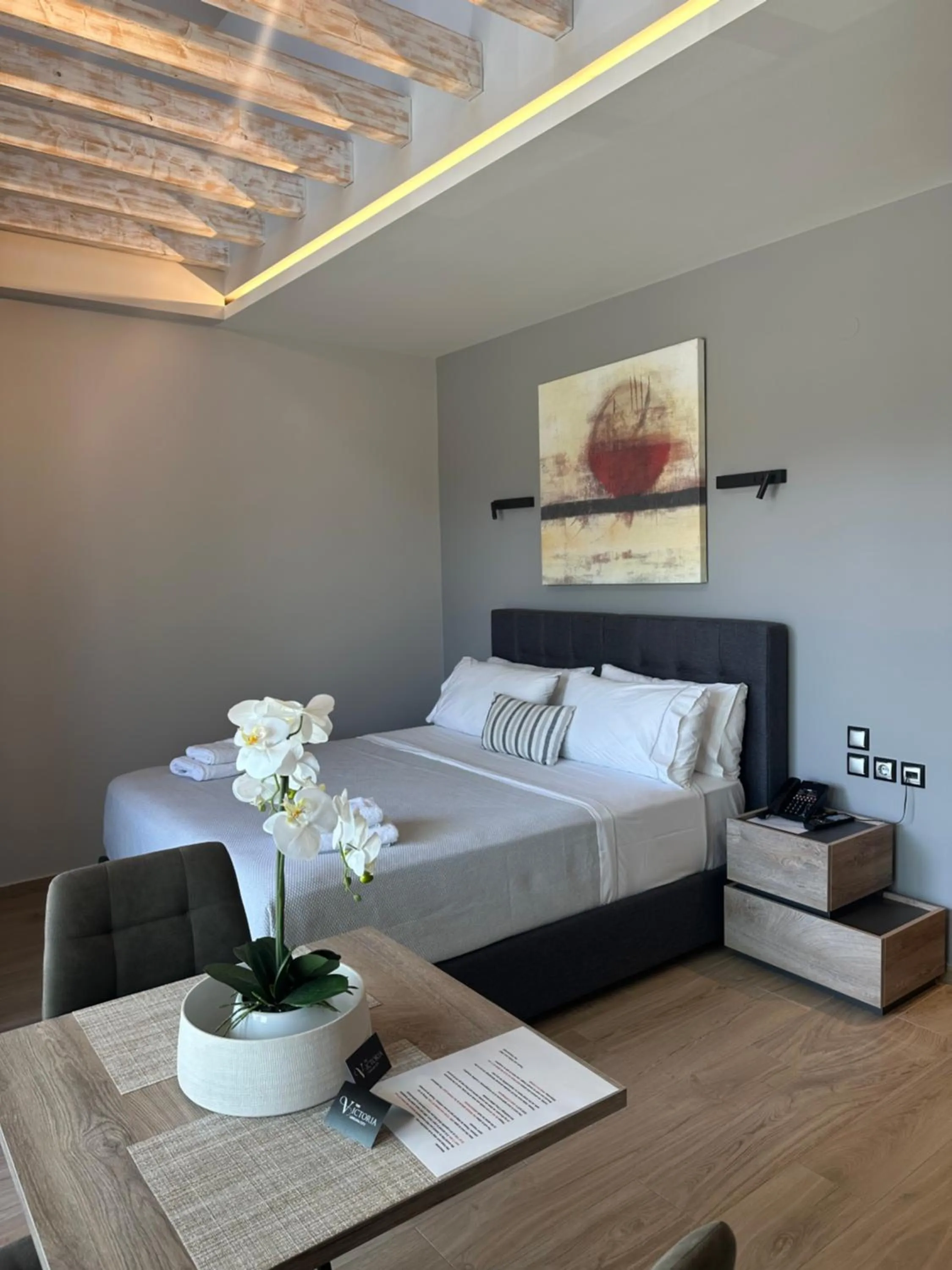 Bed in The Victoria Lefkada