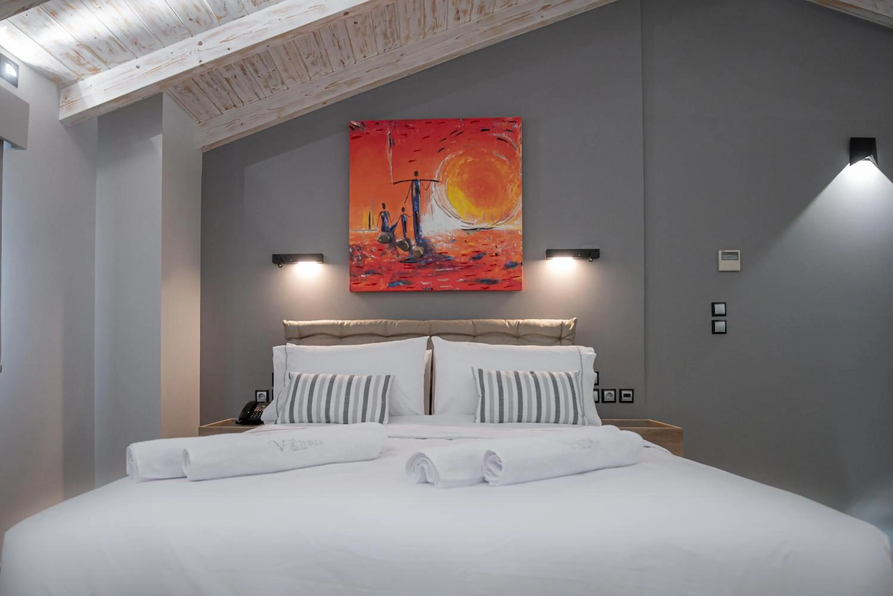 Bedroom, Bed in The Victoria Lefkada