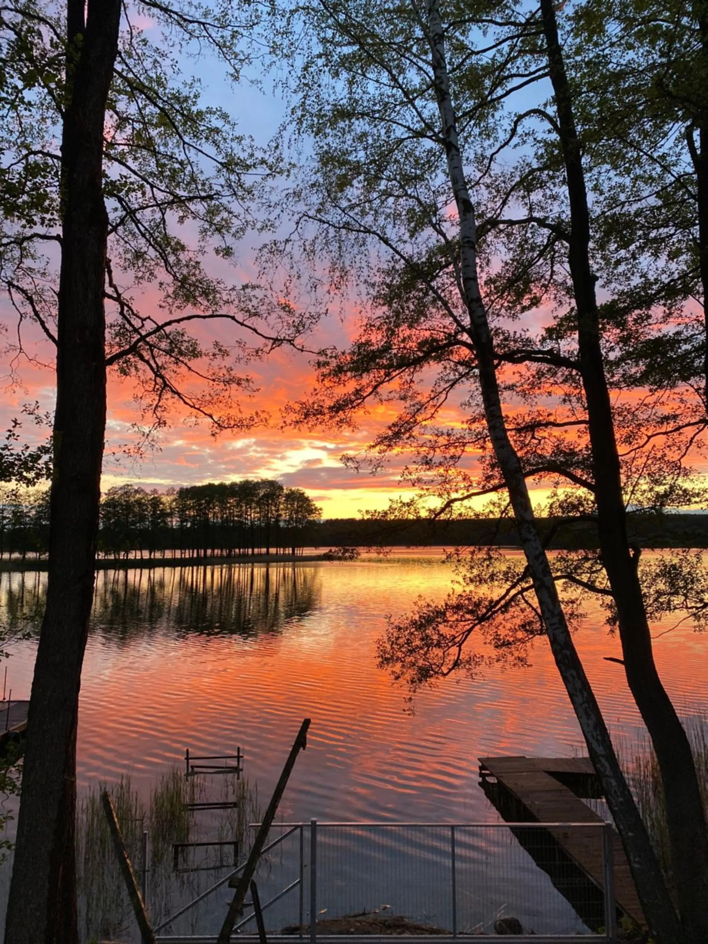 Sunset in Pensjonat Rybical