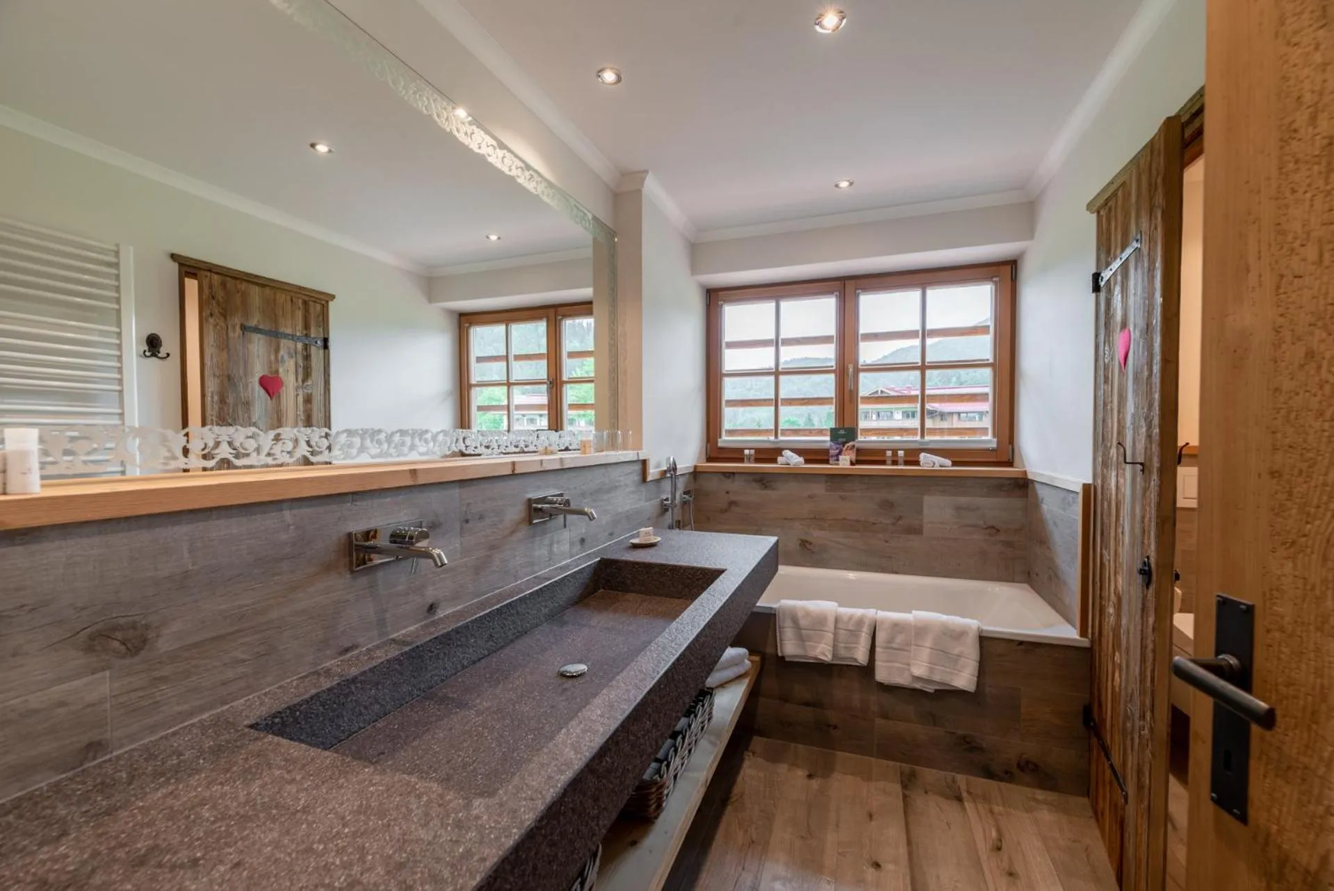 Bathroom in Relais & Châteaux Gut Steinbach Hotel Chalets SPA