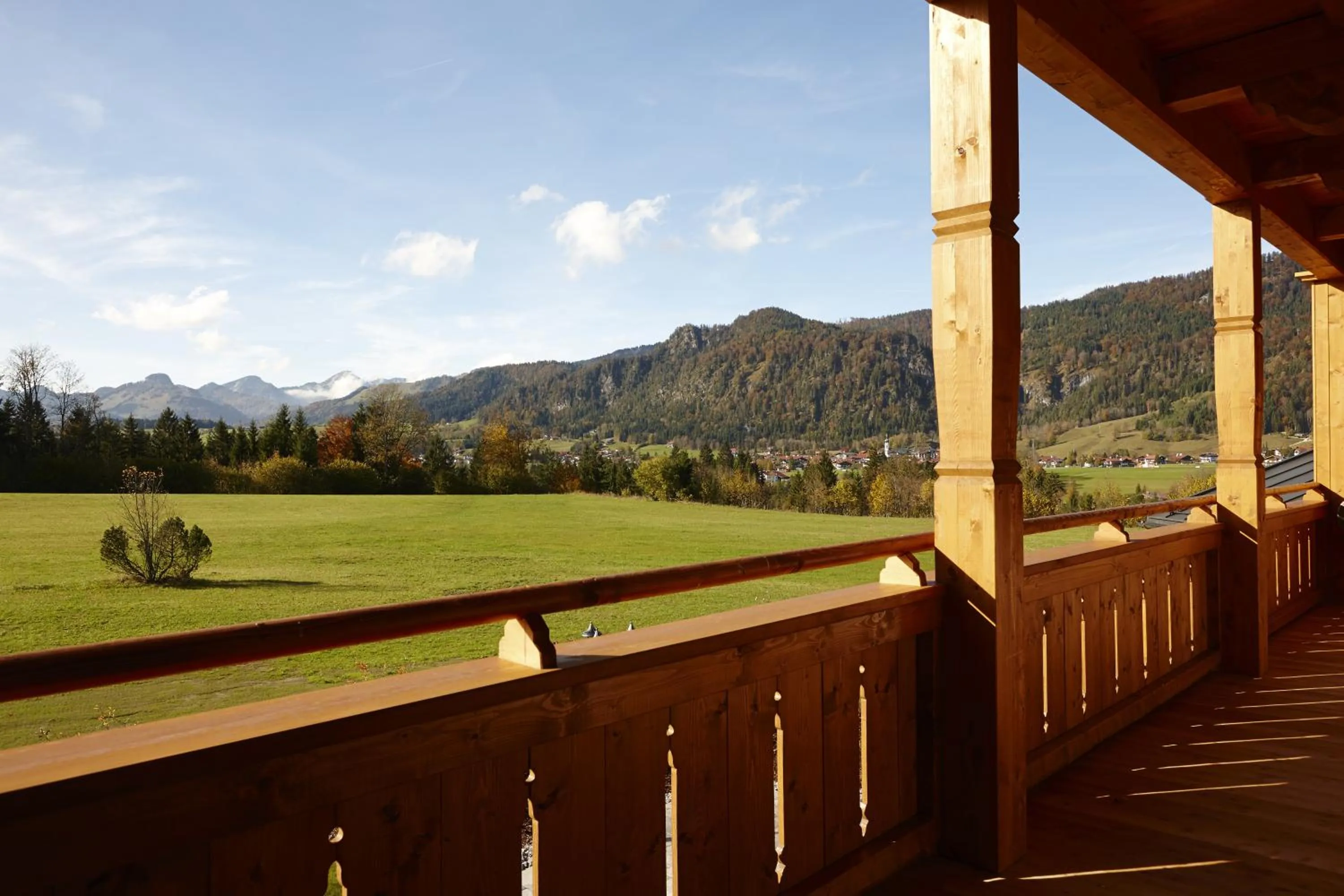 Garden view in Relais & Châteaux Gut Steinbach Hotel Chalets SPA