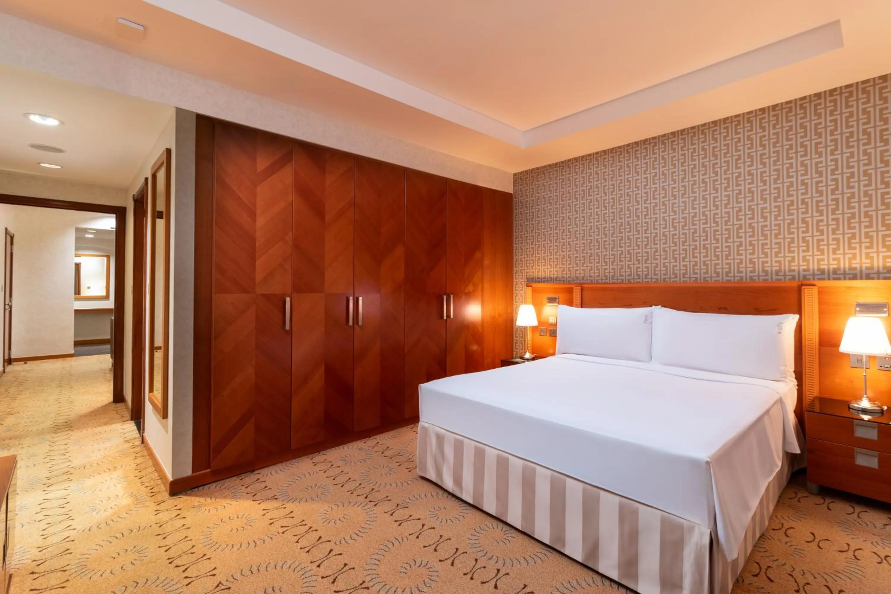 Bedroom, Bed in Holiday Inn - Suites Kuwait Salmiya by IHG