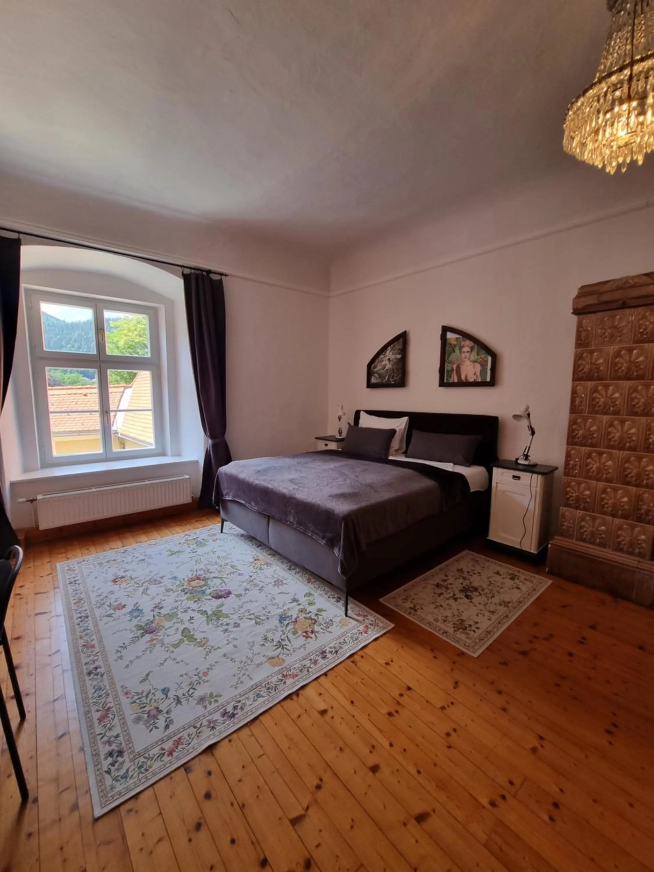 Bed in Hotel im Stift Neuberg