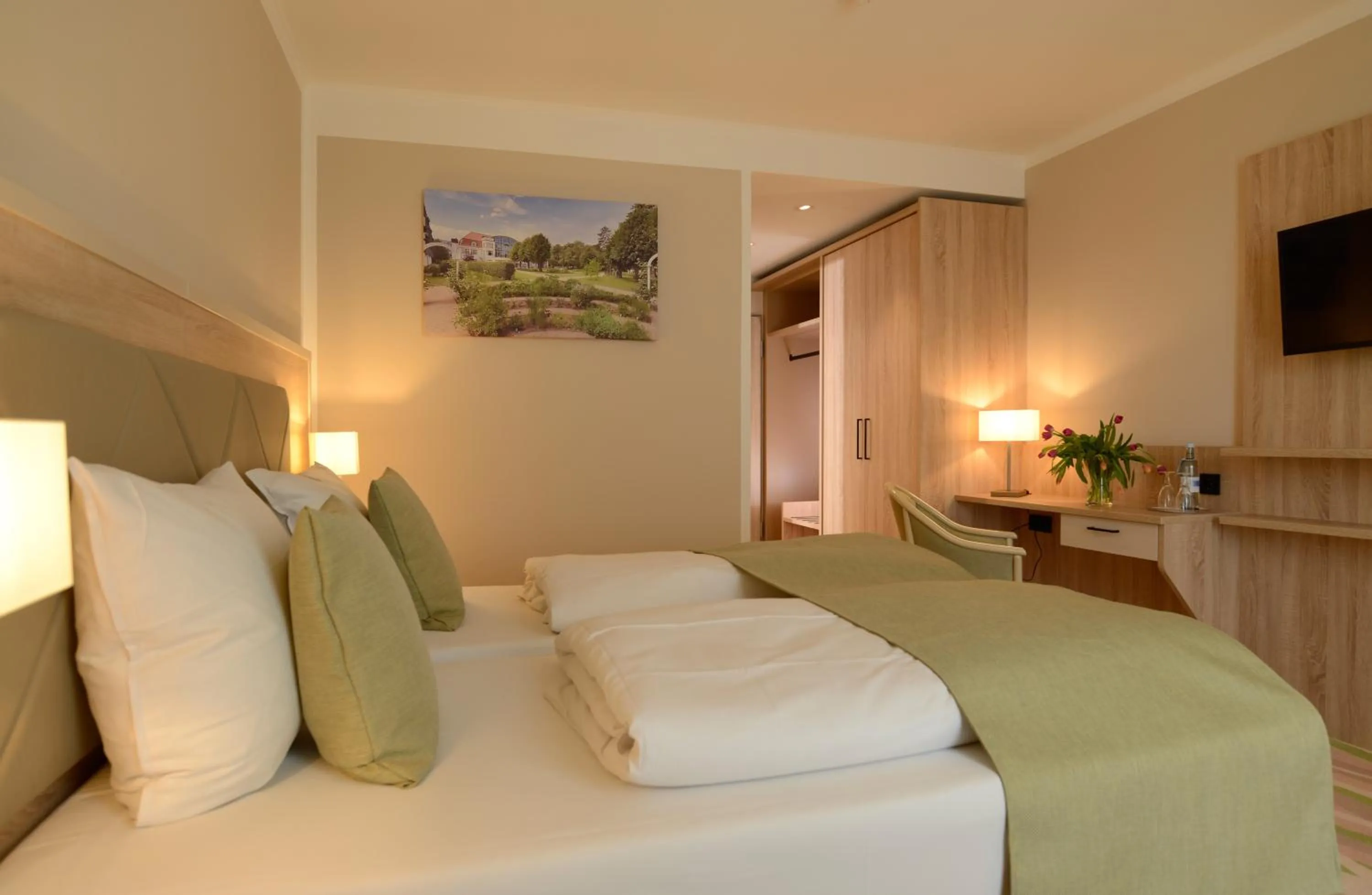 Bed in Seehotel Grossherzog von Mecklenburg